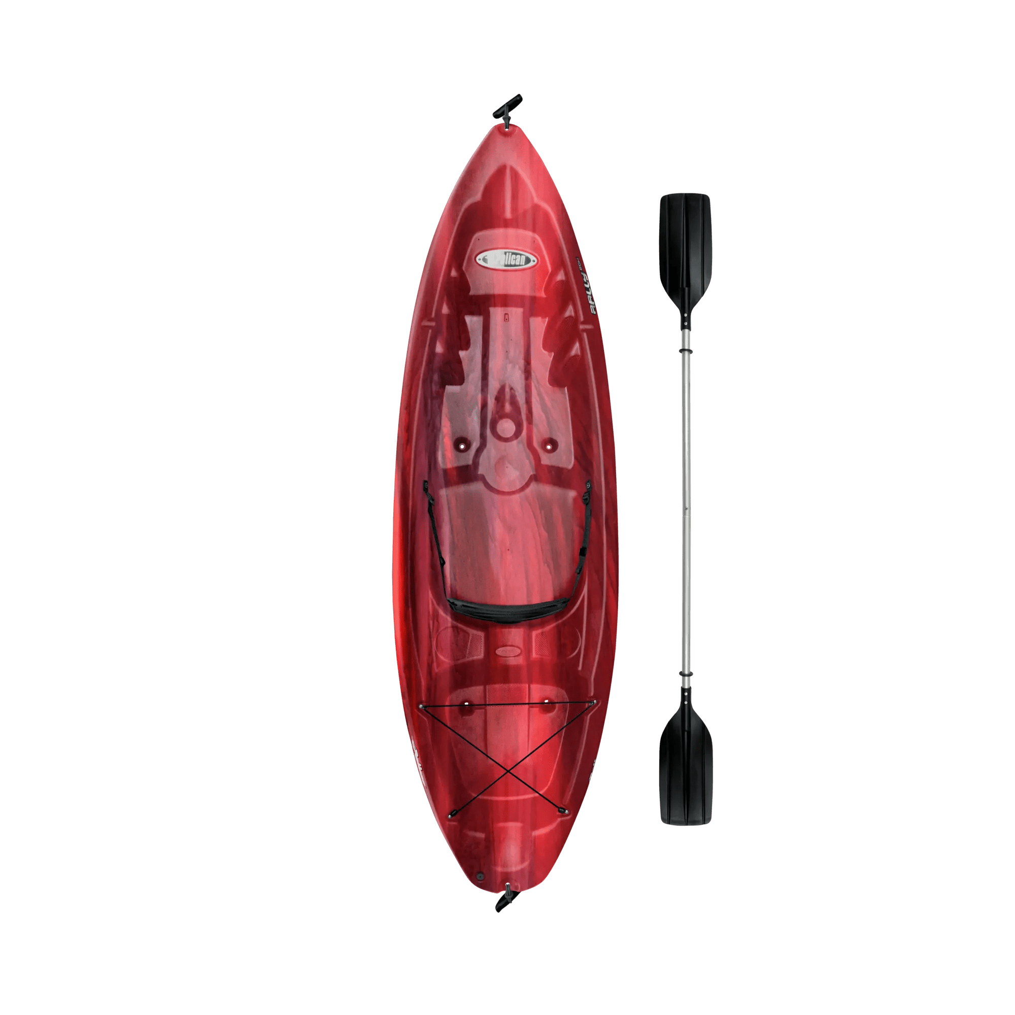 PELICAN - Rally 80X Recreational Kayak with Paddle - Red - KVF08P505 - TOP