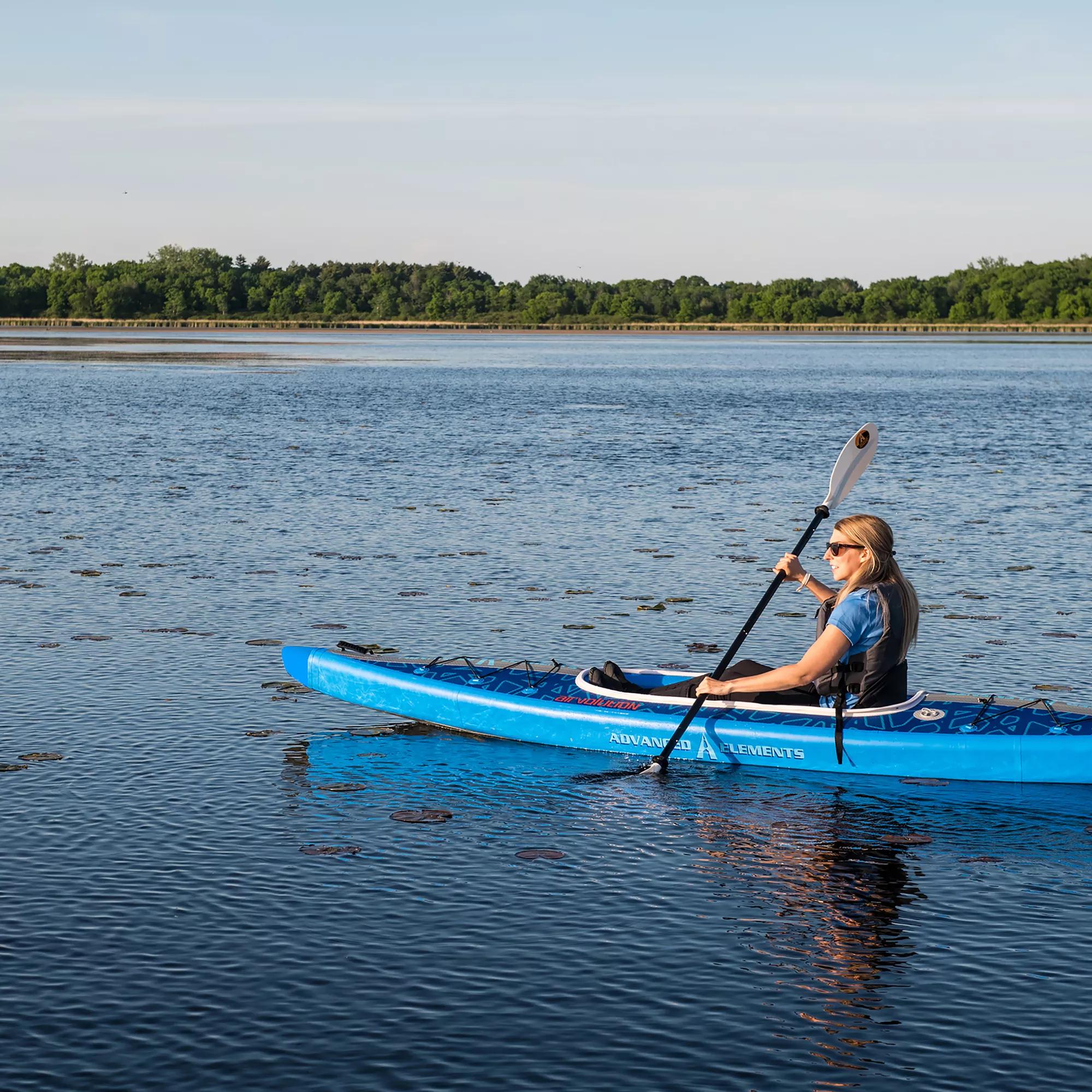 ADVANCED ELEMENTS - AirVolution™ Recreational Kayak with Pump - Blue - AE3029 - LIFE STYLE 1