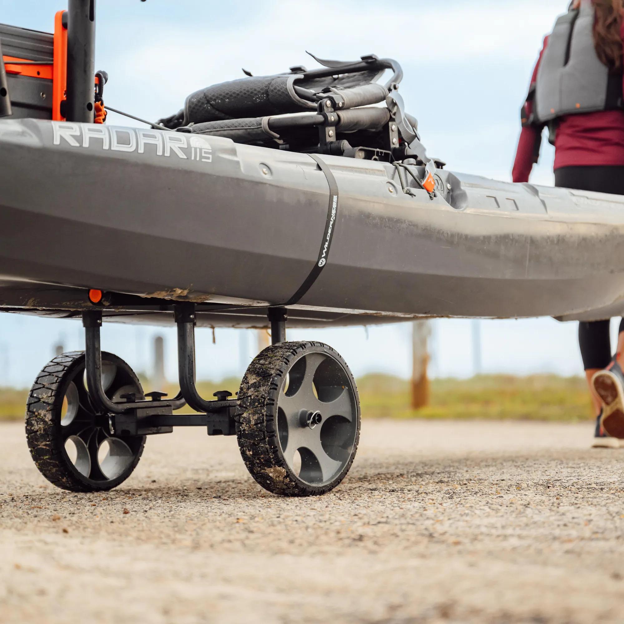 WILDERNESS SYSTEMS - Heavy-Duty Kayak Cart With 12" No-Flat Wheels - Black - 8070121 - LIFE STYLE 1