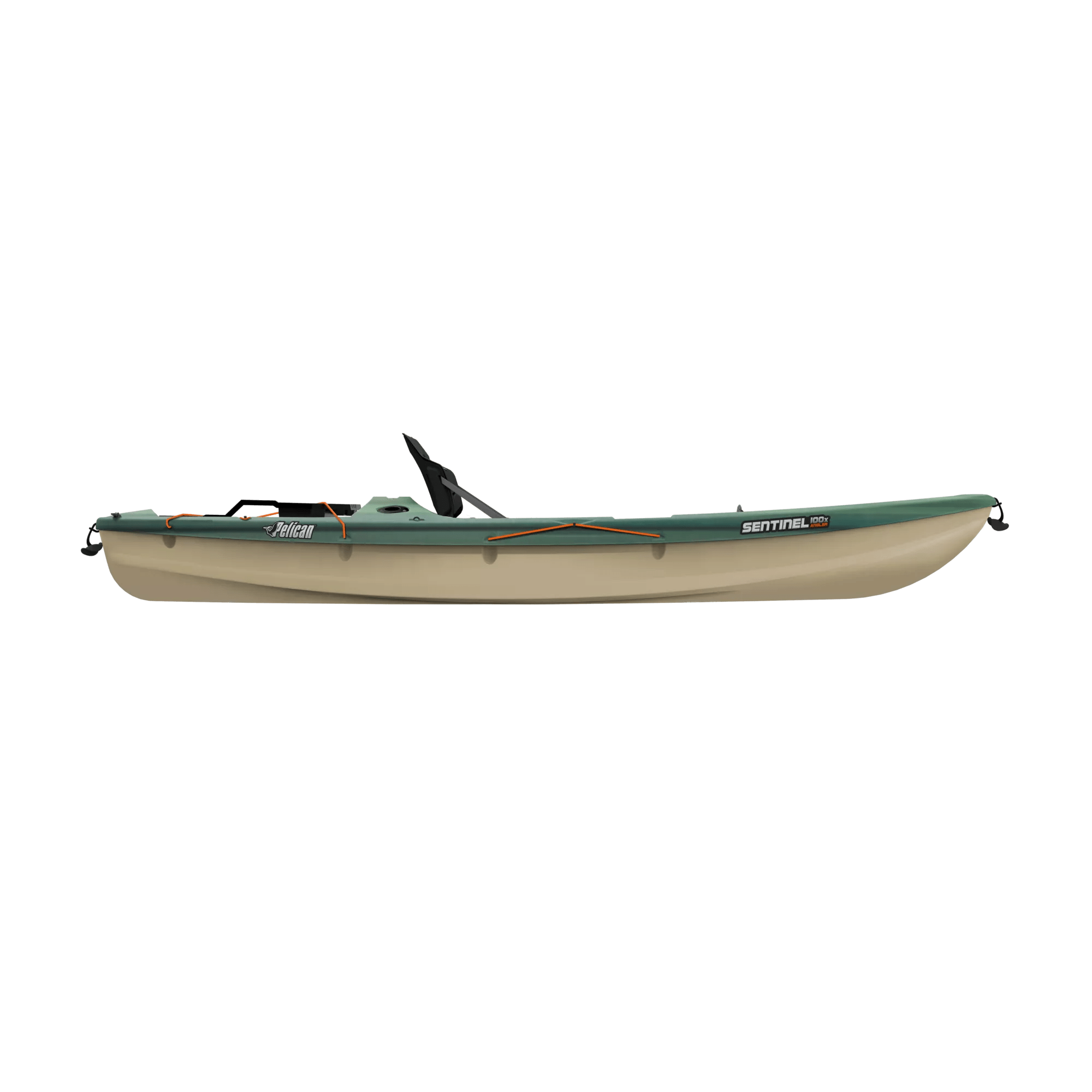 PELICAN - Sentinel 100X Angler Fishing Kayak - Black - MBF10P100-00 - SIDE
