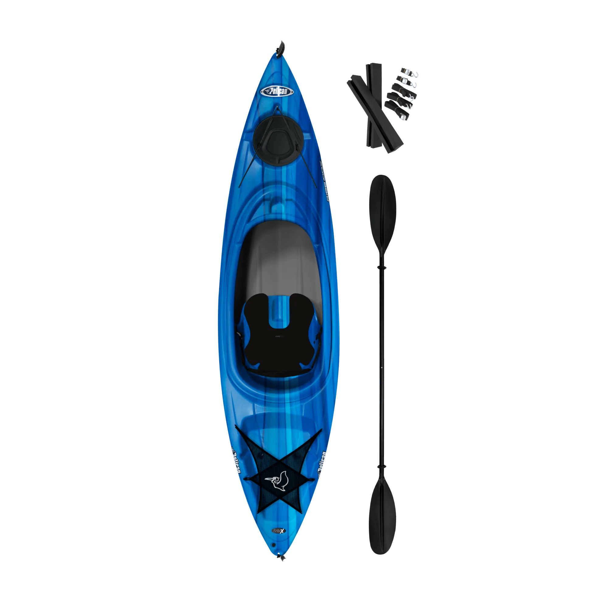 PELICAN - Rise 100X Recreational Kayak - Blue - KFF10P405 - TOP