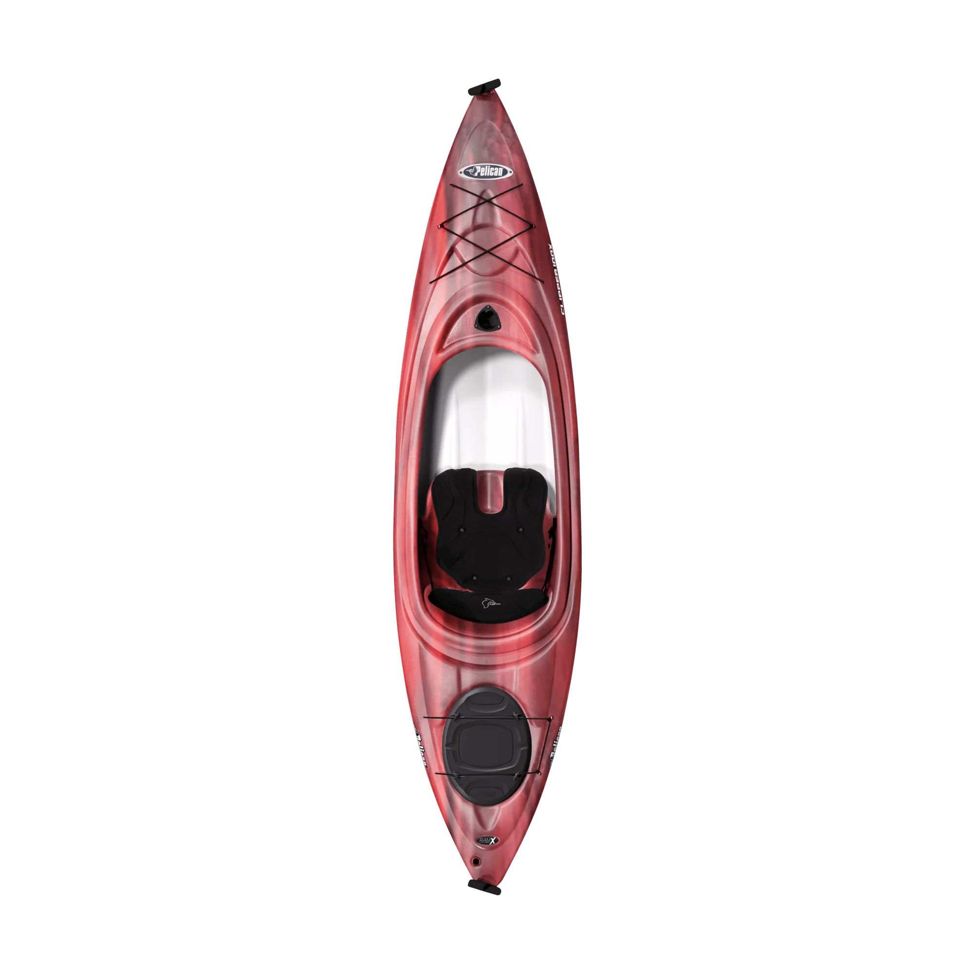 PELICAN - Clipper 100X Recreational Kayak - Red - KXF10P104 - TOP