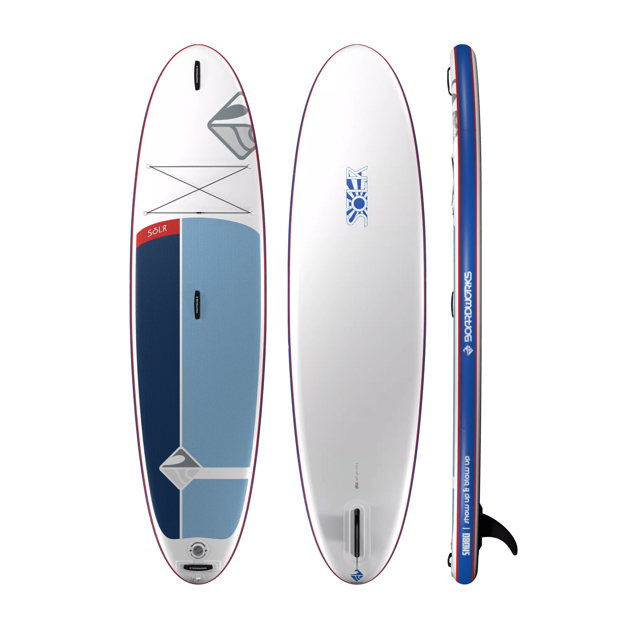 BOARDWORKS - Shubu Solr 10'6" Inflatable Paddle Board - White - 4450489517 - TOP