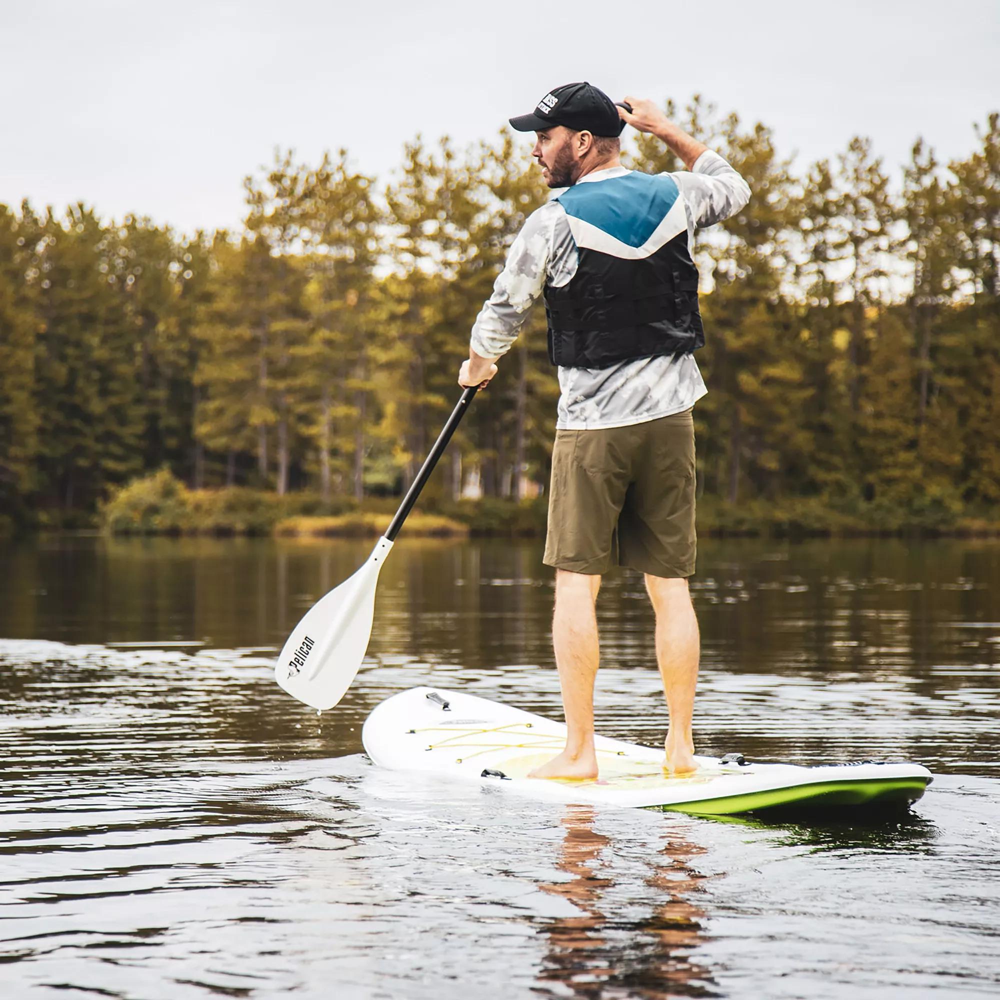 PELICAN - Flow 106 Recreational Paddle Board - White - FAA10P109-00 - LIFE STYLE 1