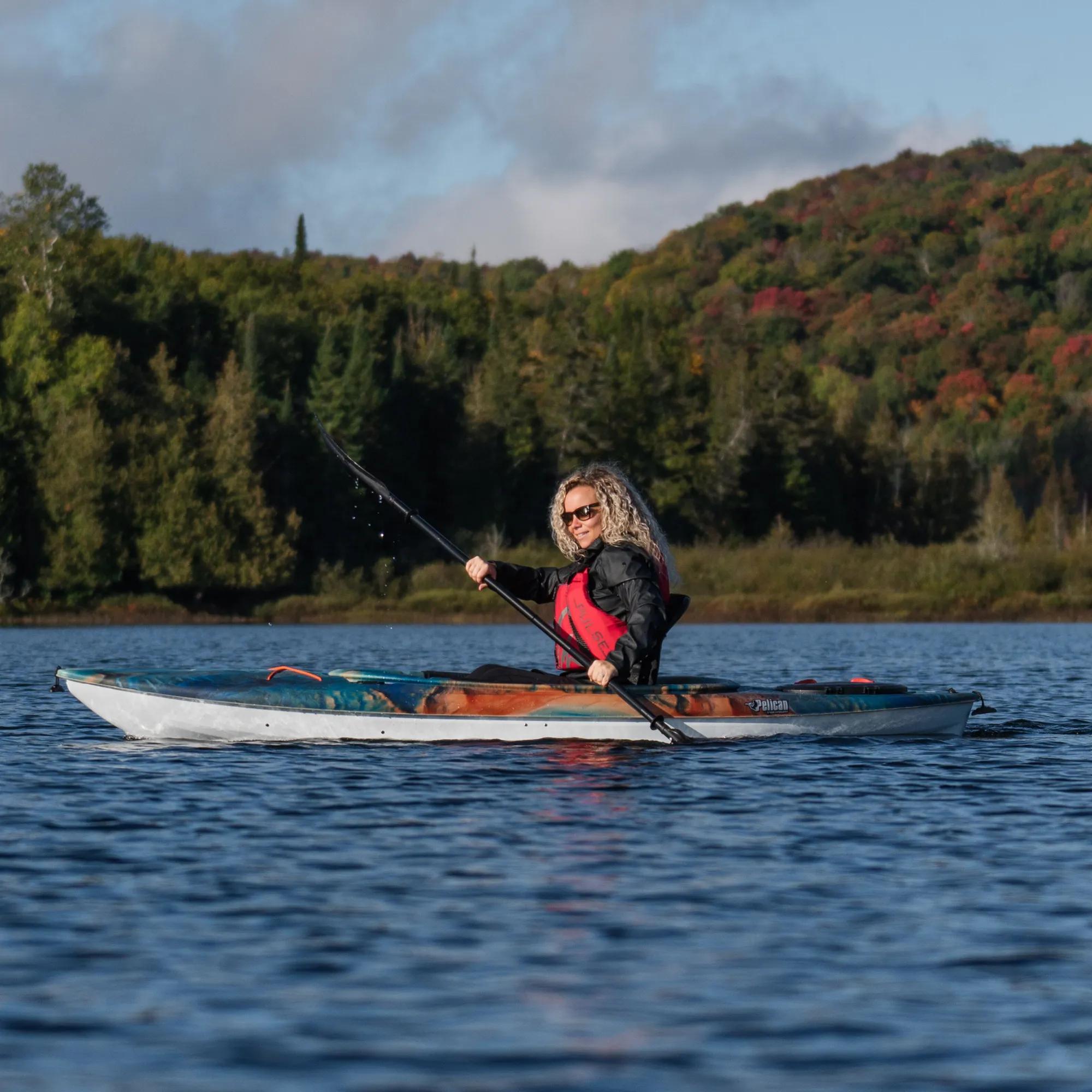 PELICAN - Argo 100XR Recreational Kayak - Grey - MDP10P100-00 - LIFE STYLE 1