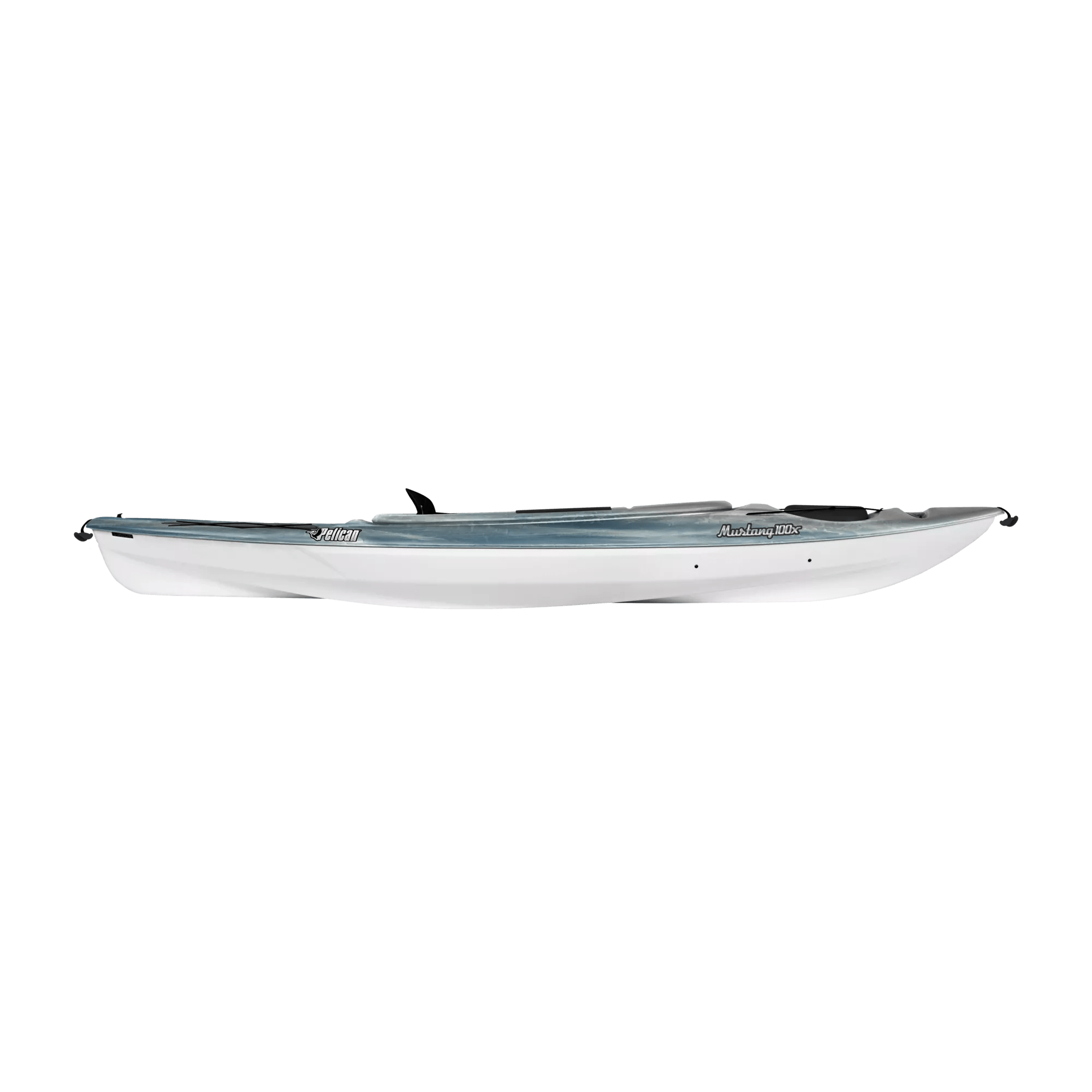 PELICAN - Mustang 100X EXO Recreational Kayak - Grey - KYF10P303 - SIDE