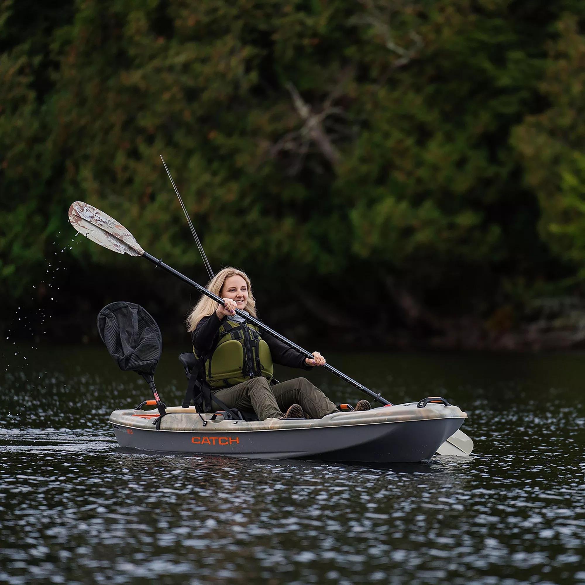 Pelican Catch Classic 100 Fishing Kayak - Angler Kayak with Lawnchair seat  - 10 Ft. - Outback : : Sports & Outdoors