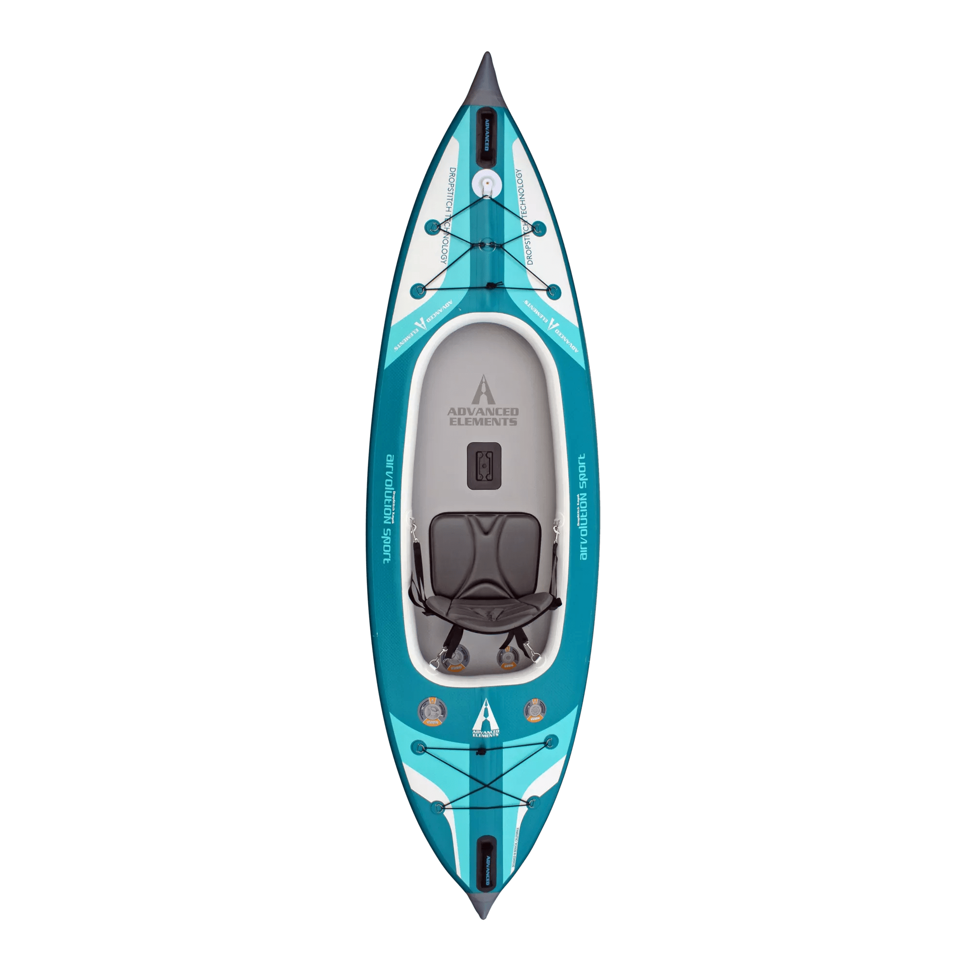 ADVANCED ELEMENTS - AirVolution™ Sport Recreational Kayak with Pump - Blue - AE3028-B - TOP