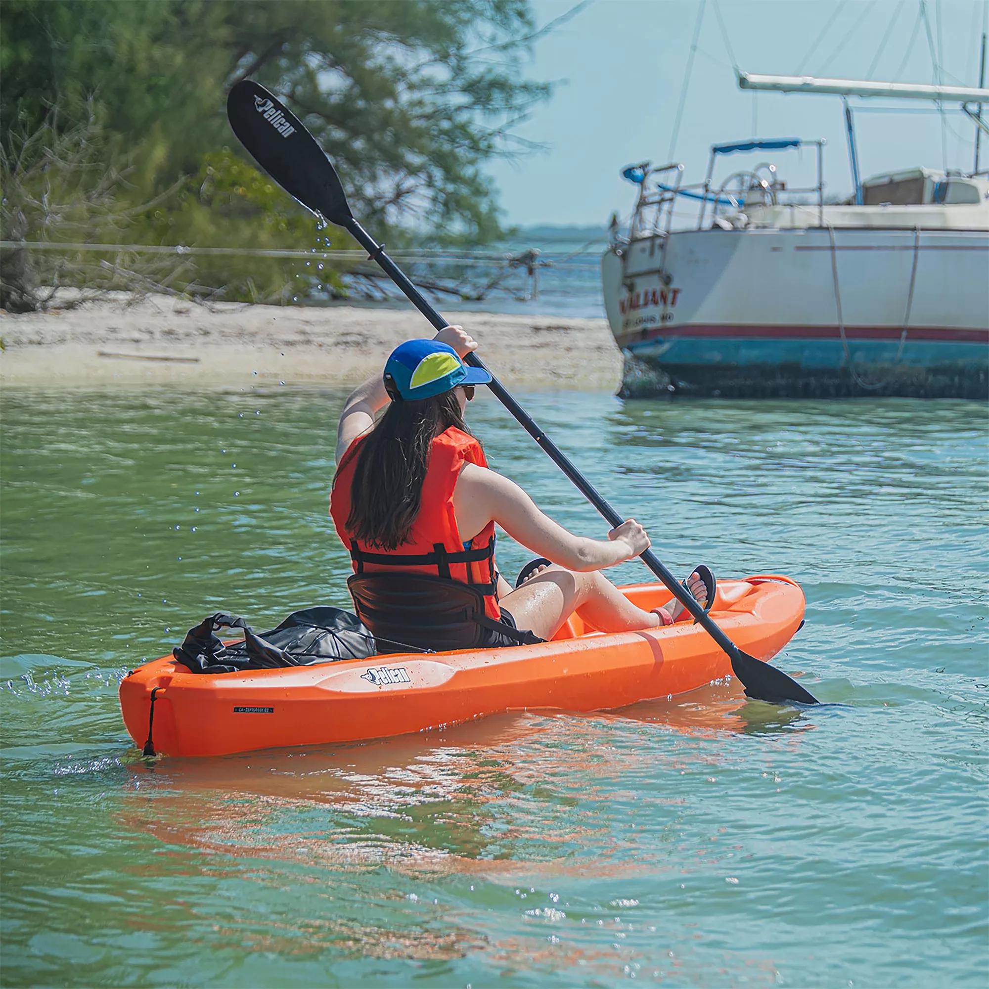 PELICAN - Boost 100 Recreational Kayak - Discontinued color/model - Orange - KOS10P101 - LIFE STYLE 1