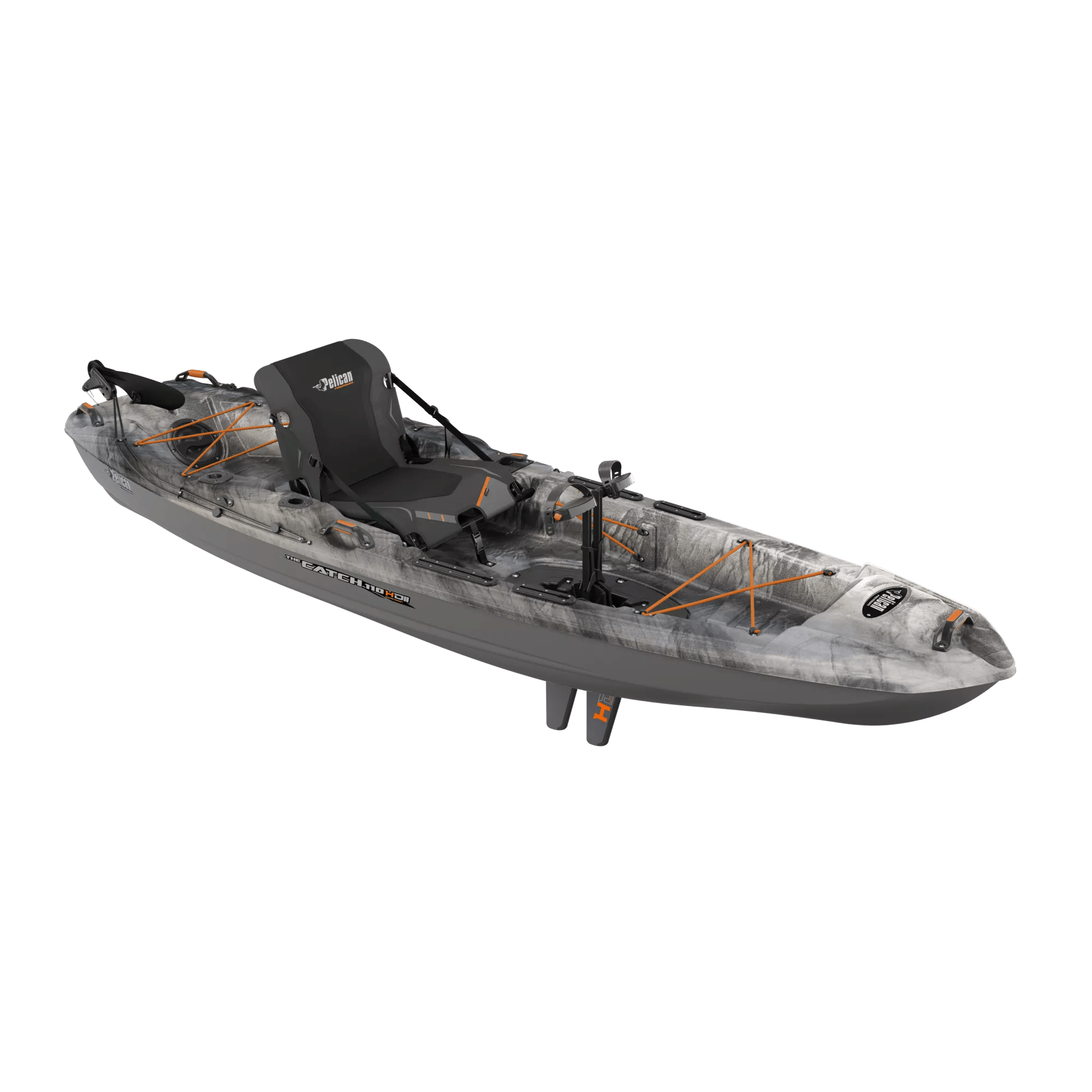 PELICAN - Kayak de pêche Catch 110 HDII - Grey - KRP11P200 - ISO 