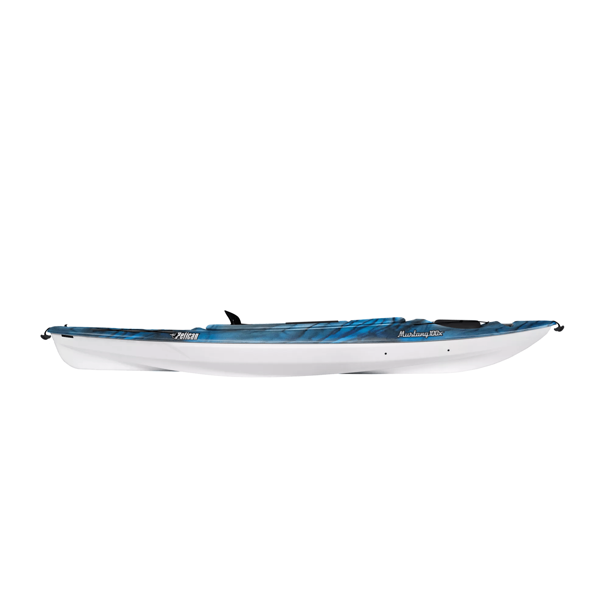 PELICAN - Mustang 100X EXO Recreational Kayak - Blue - KYF10P300 - SIDE