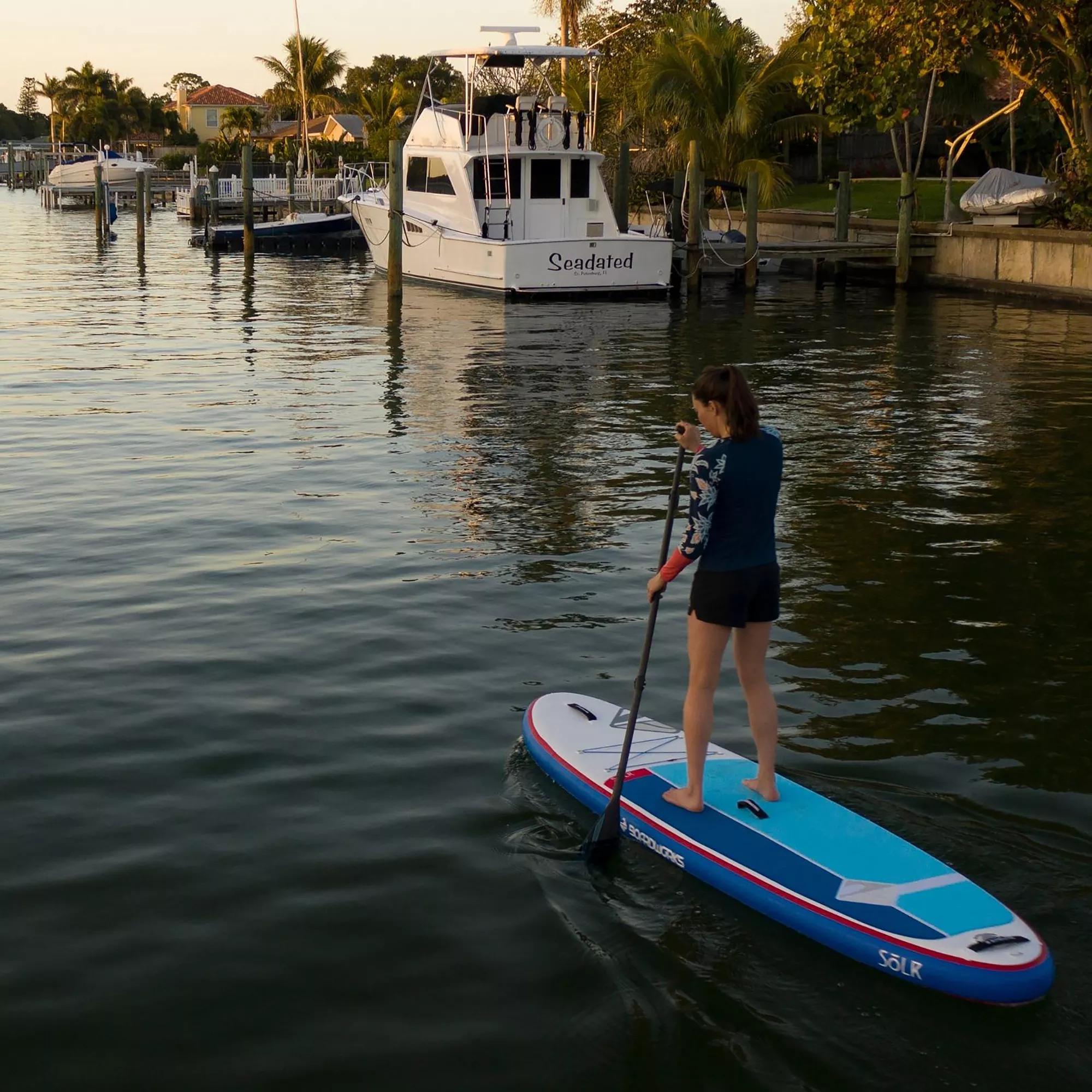 BOARDWORKS - Shubu Solr 10'6" Inflatable Paddle Board - White - 4450489517 - LIFE STYLE 2