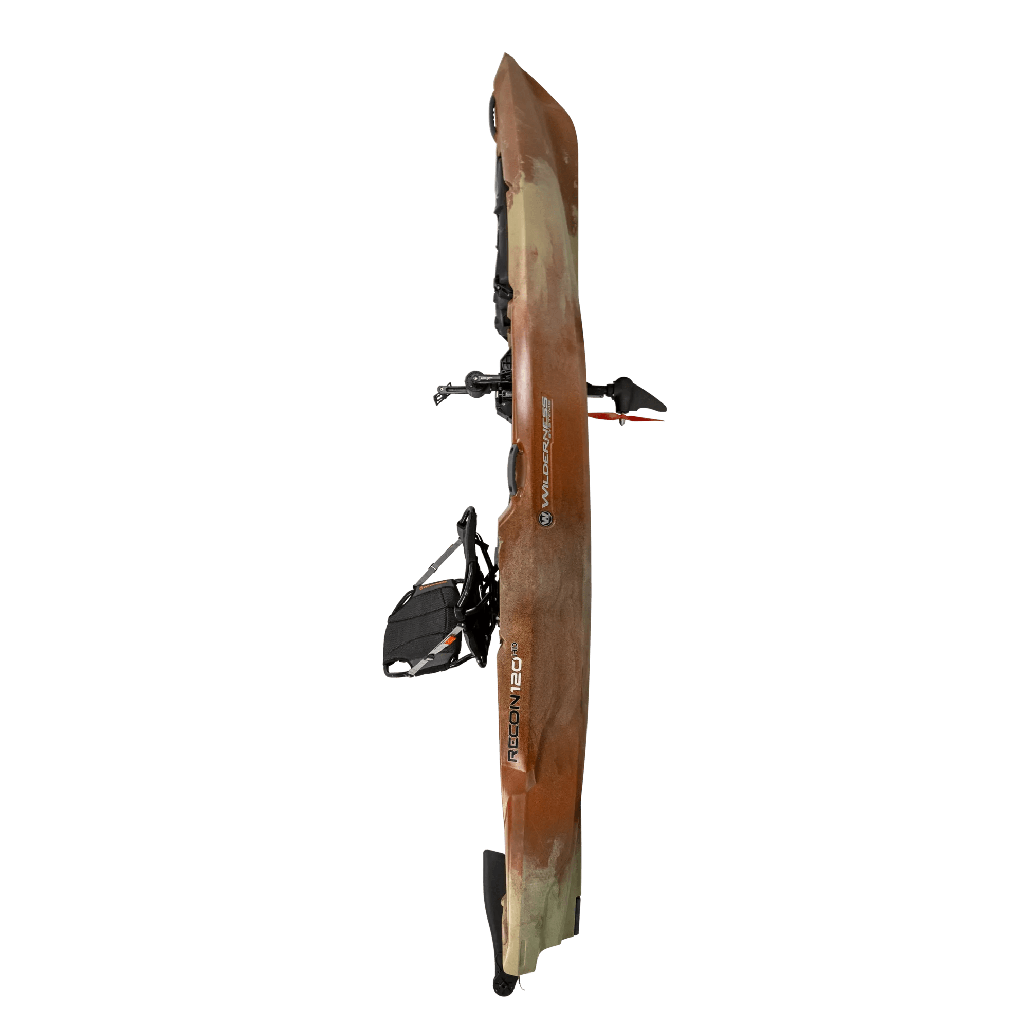 WILDERNESS SYSTEMS - RECON 120 HD Fishing Kayak with AirPro ACES seat - Brown - 9751094203 - SIDE