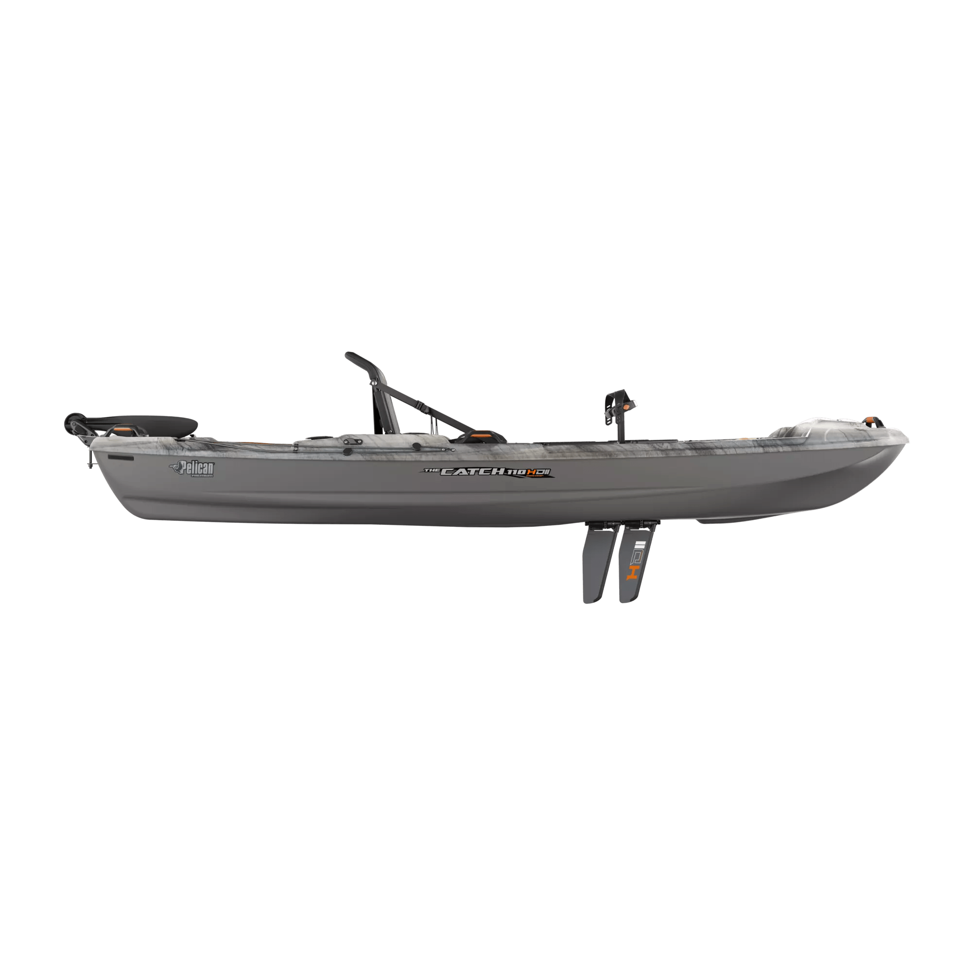 PELICAN - Catch 110 HDII Fishing Kayak - Grey - KRP11P200 - SIDE