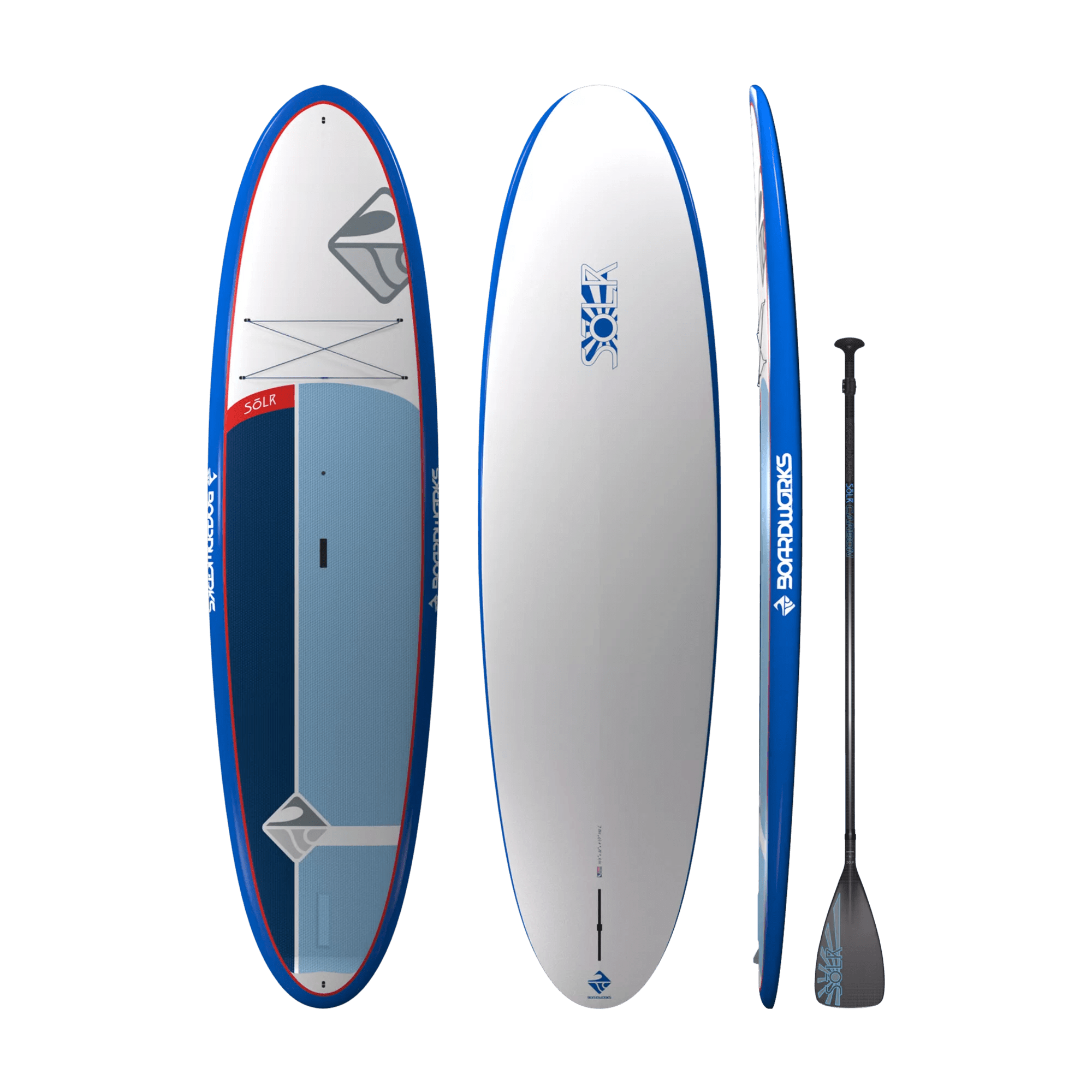 BOARDWORKS - Solr 10'6" All-Around Paddle Board with Paddle - Blue - 4440148530 - TOP