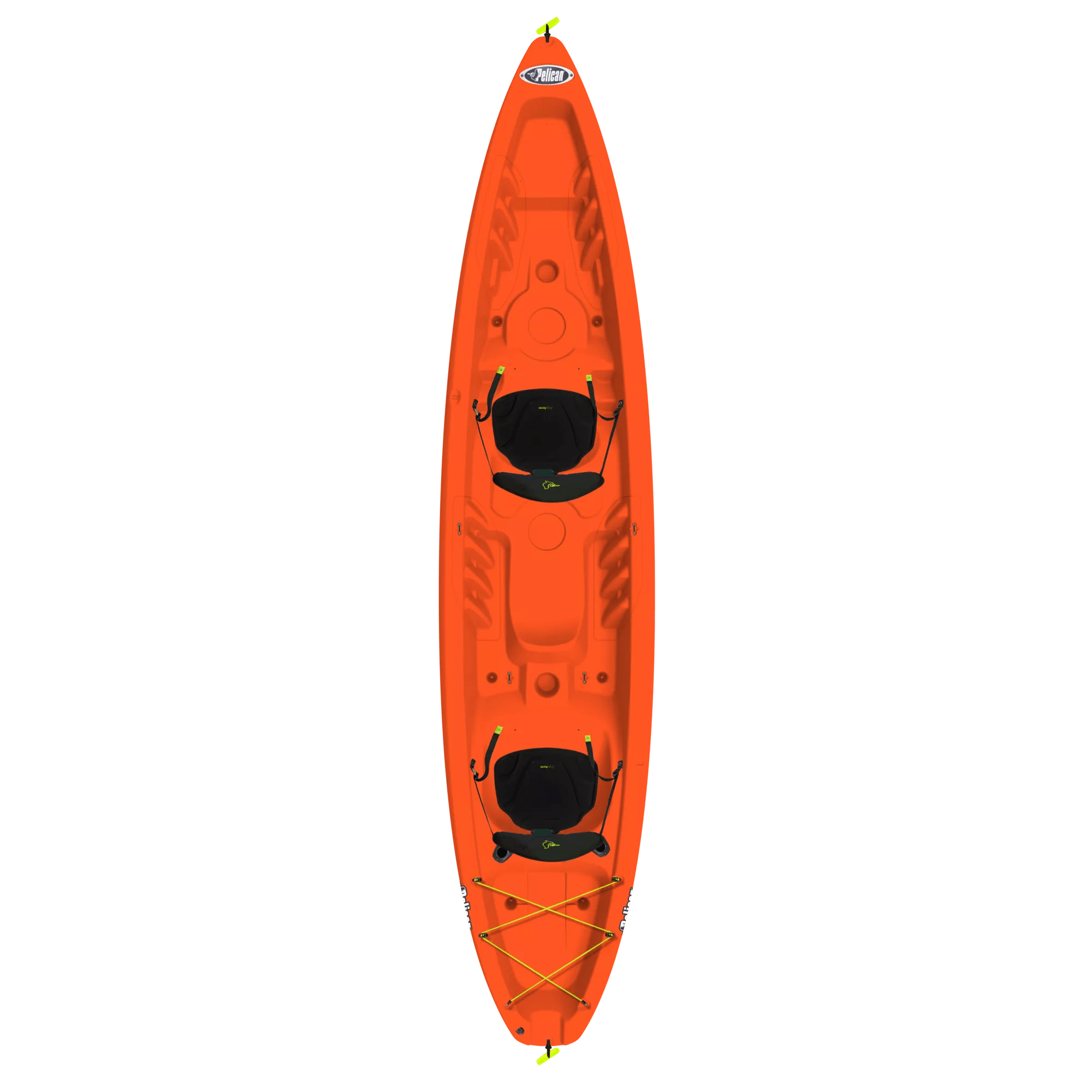 PELICAN - Challenger 130T Angler Tandem Kayak - Orange - KUA13P108 - TOP