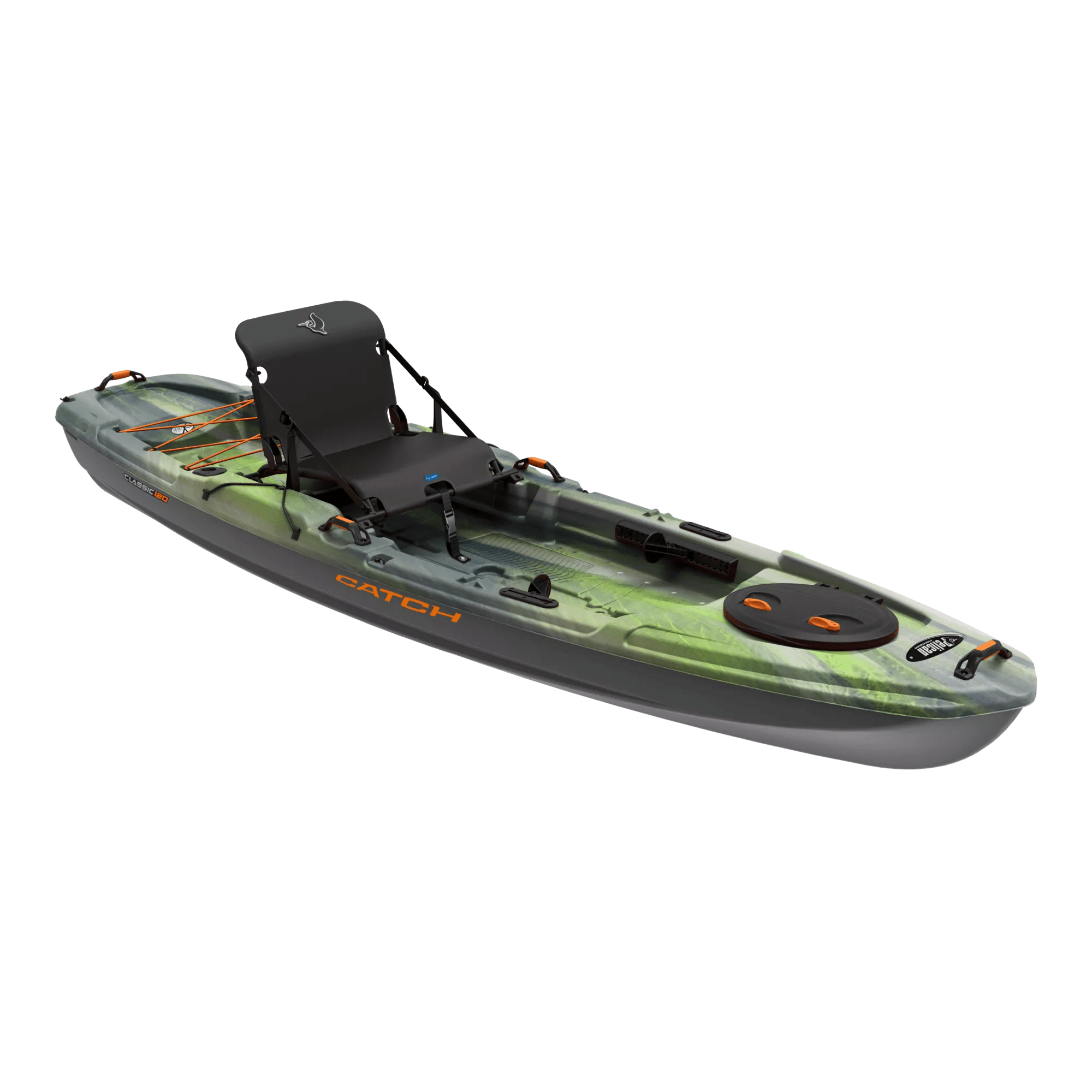 PELICAN - Catch Classic 120 Fishing Kayak - Grey - KRP12P103 - ISO 