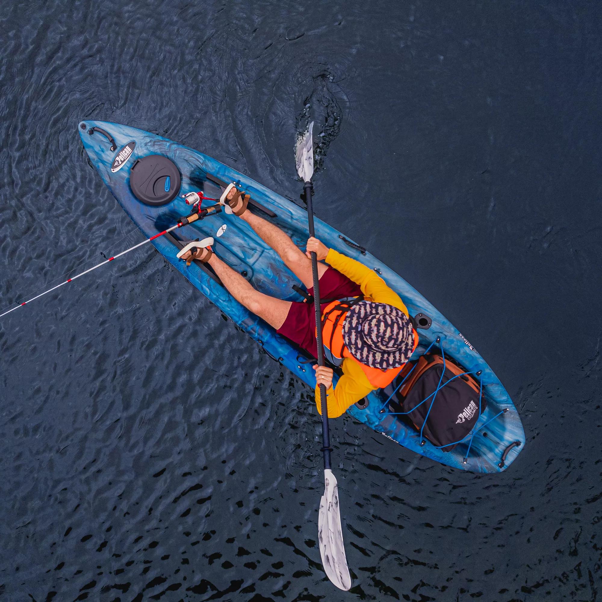 PELICAN - Kayak de pêche Icon 100XP Angler - Grey - KBP10P309 - LIFE STYLE 2