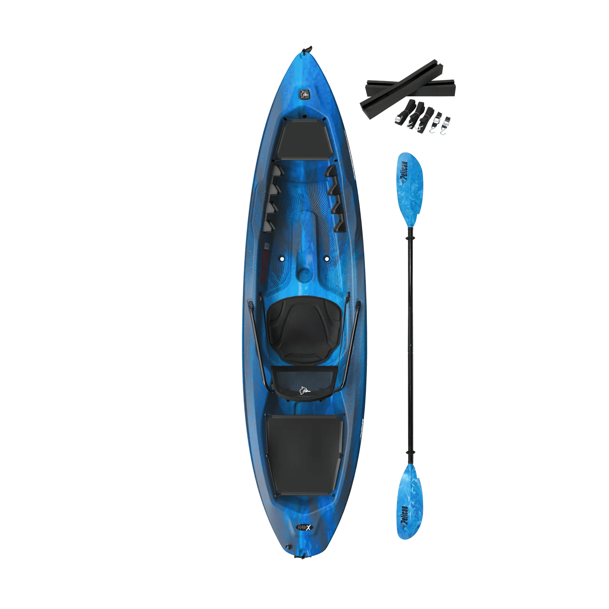 PELICAN - PEAK 100X Recreational Kayak - Grey - MKL10P805-00 - TOP