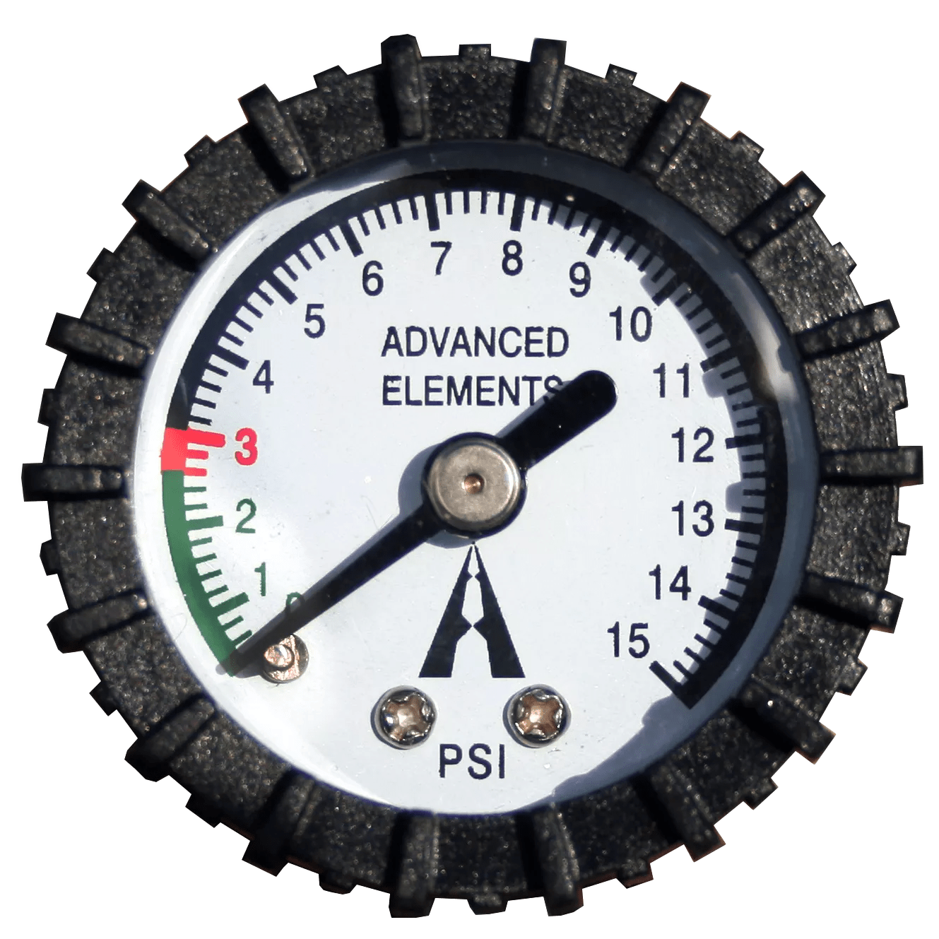 ADVANCED ELEMENTS - Adaptateur de valve à branchement en ligne avec manomètre - Black - AE4000 - TOP