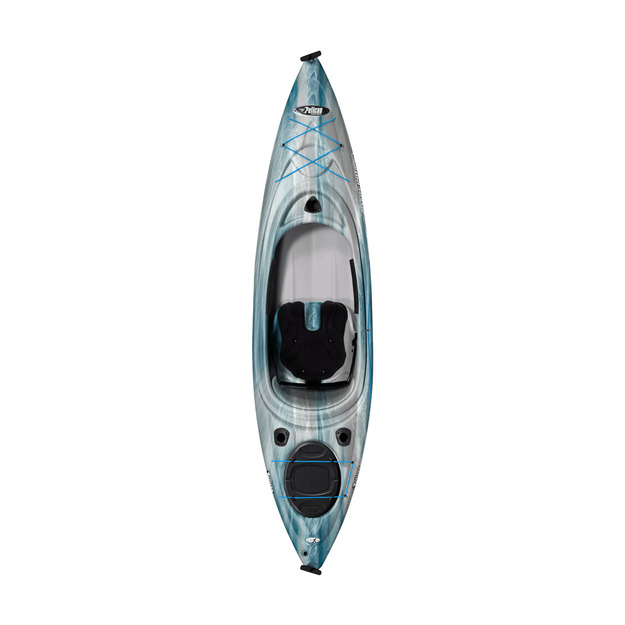 PELICAN - Intrepid 100XP Fishing Kayak - Grey - KXP10P103 - TOP