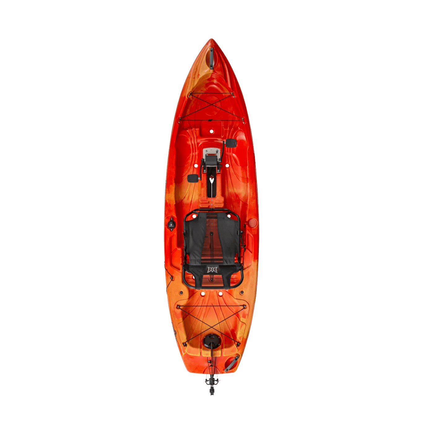 Crank 10.0 Recreational Pedal Kayak from Perception Kayaks - Solo Mounts,  Adjustable and Removable Seating