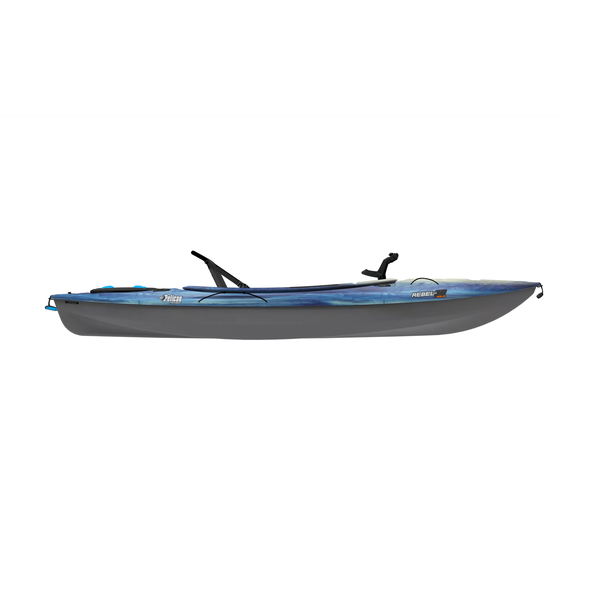 PELICAN - Rebel 100XR Angler Fishing Kayak - Blue - MDP10P104 - SIDE