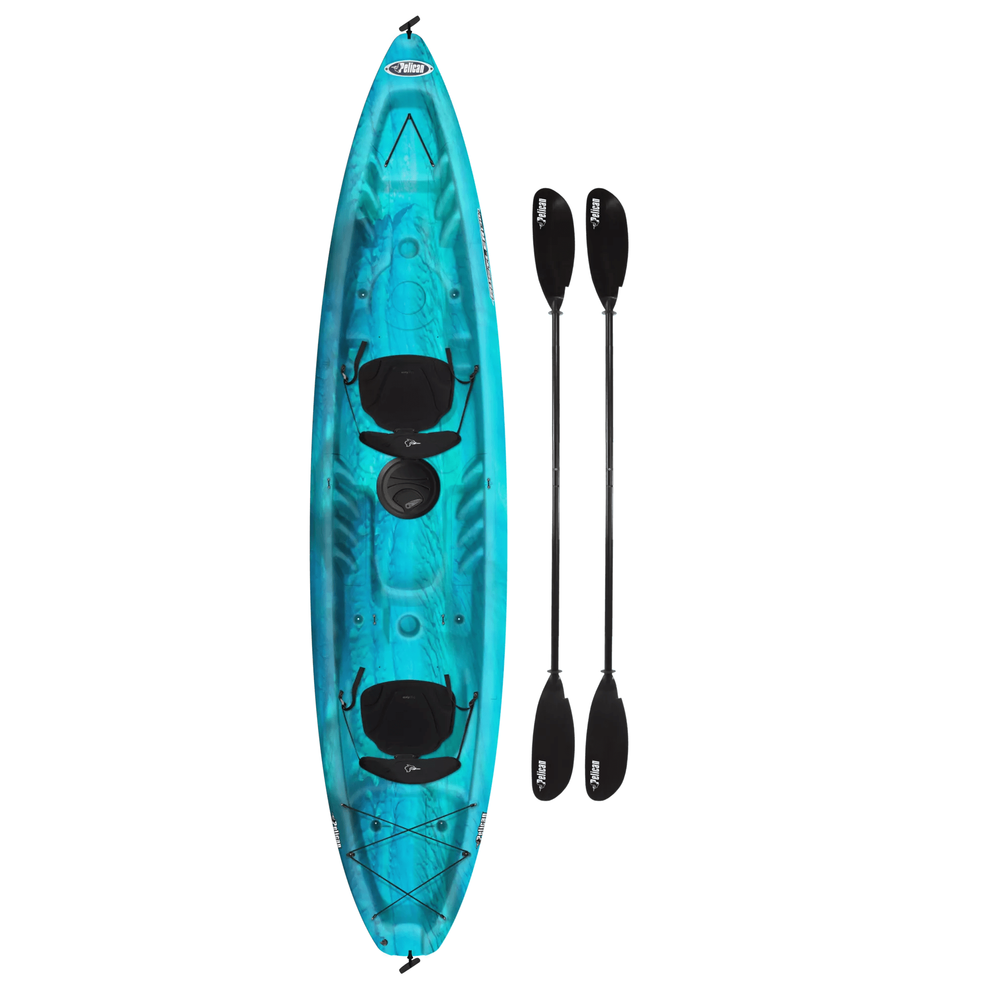 PELICAN RUSTLER 130T Tandem Recreational Kayak with Paddle KUF13P10200