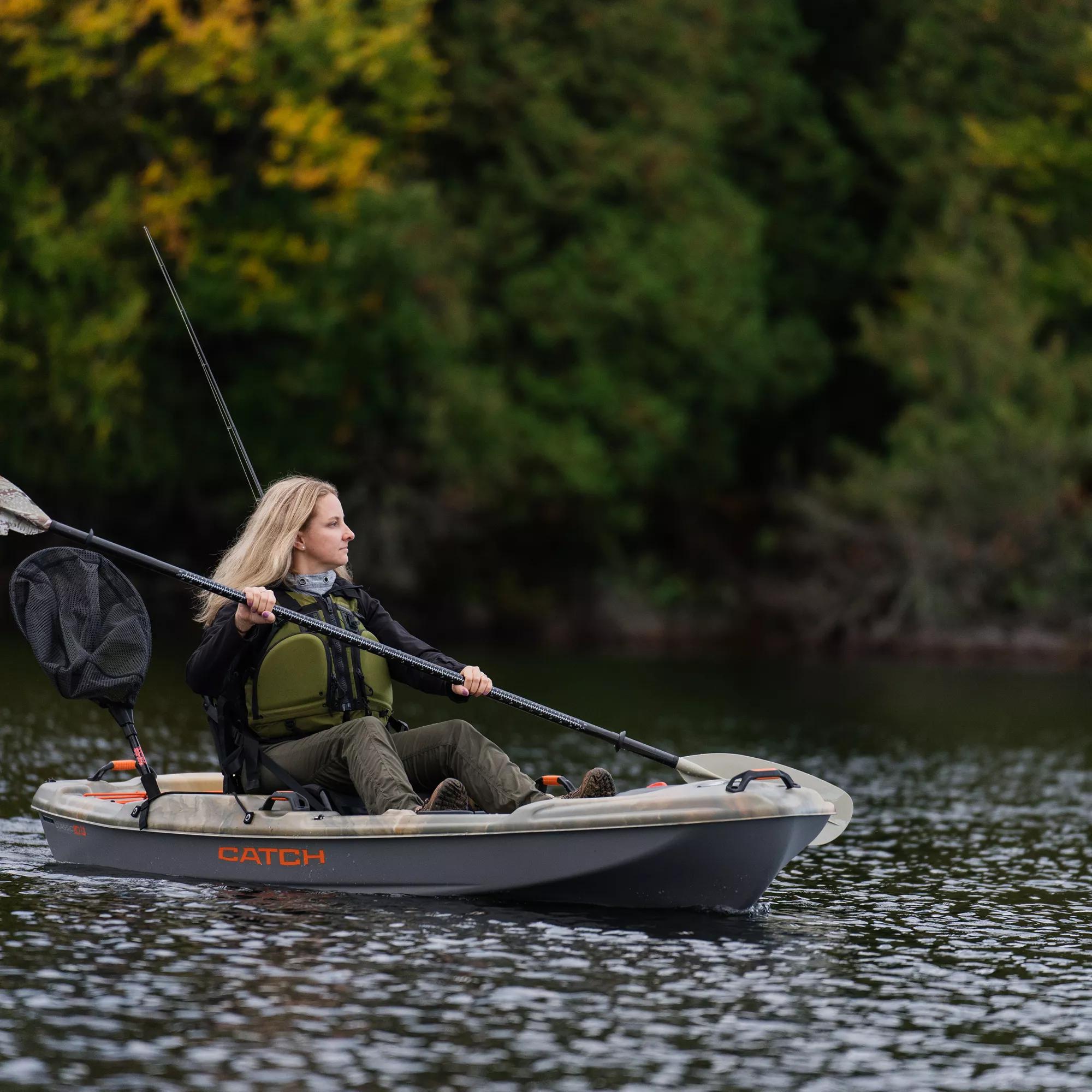 PELICAN - Catch Classic 100 Fishing Kayak - Grey - KRP10P202 - LIFE STYLE 3