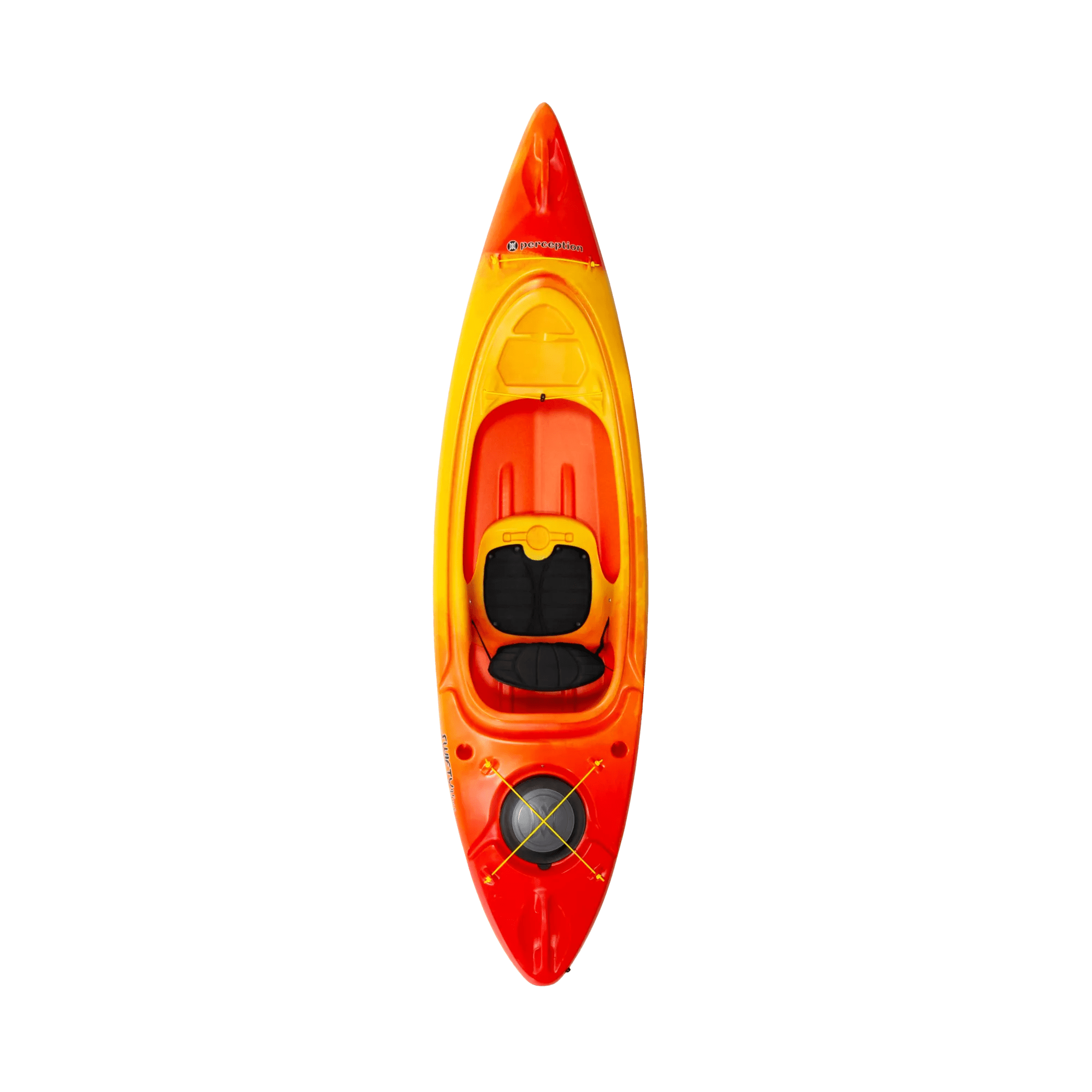 PERCEPTION - Swifty Deluxe 9.5 Recreational Kayak - Red - 9330064042 - TOP