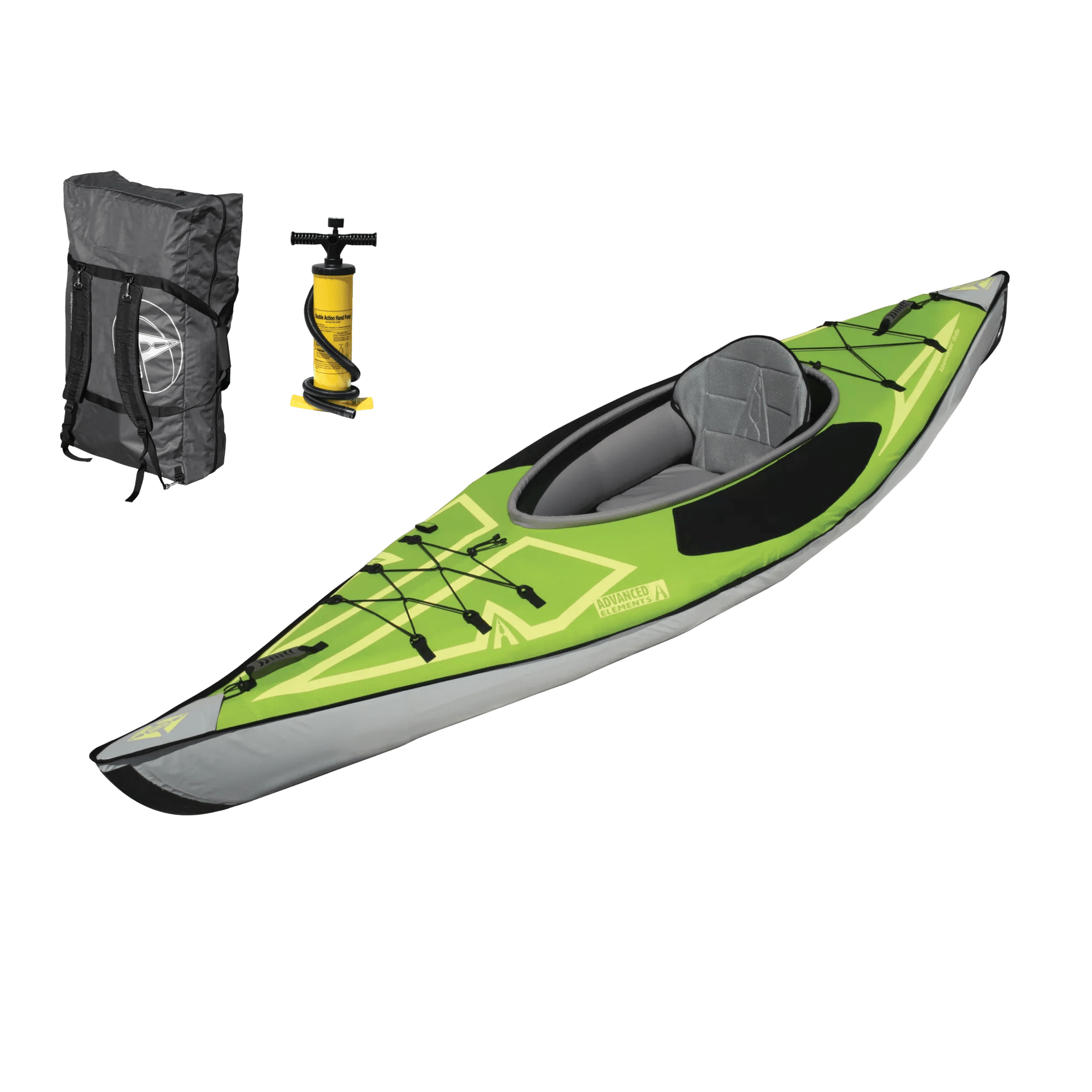 ADVANCED ELEMENTS - AdvancedFrame™ Ultralite Kayak with Pump - Green - AE3022-G-P - ISO 