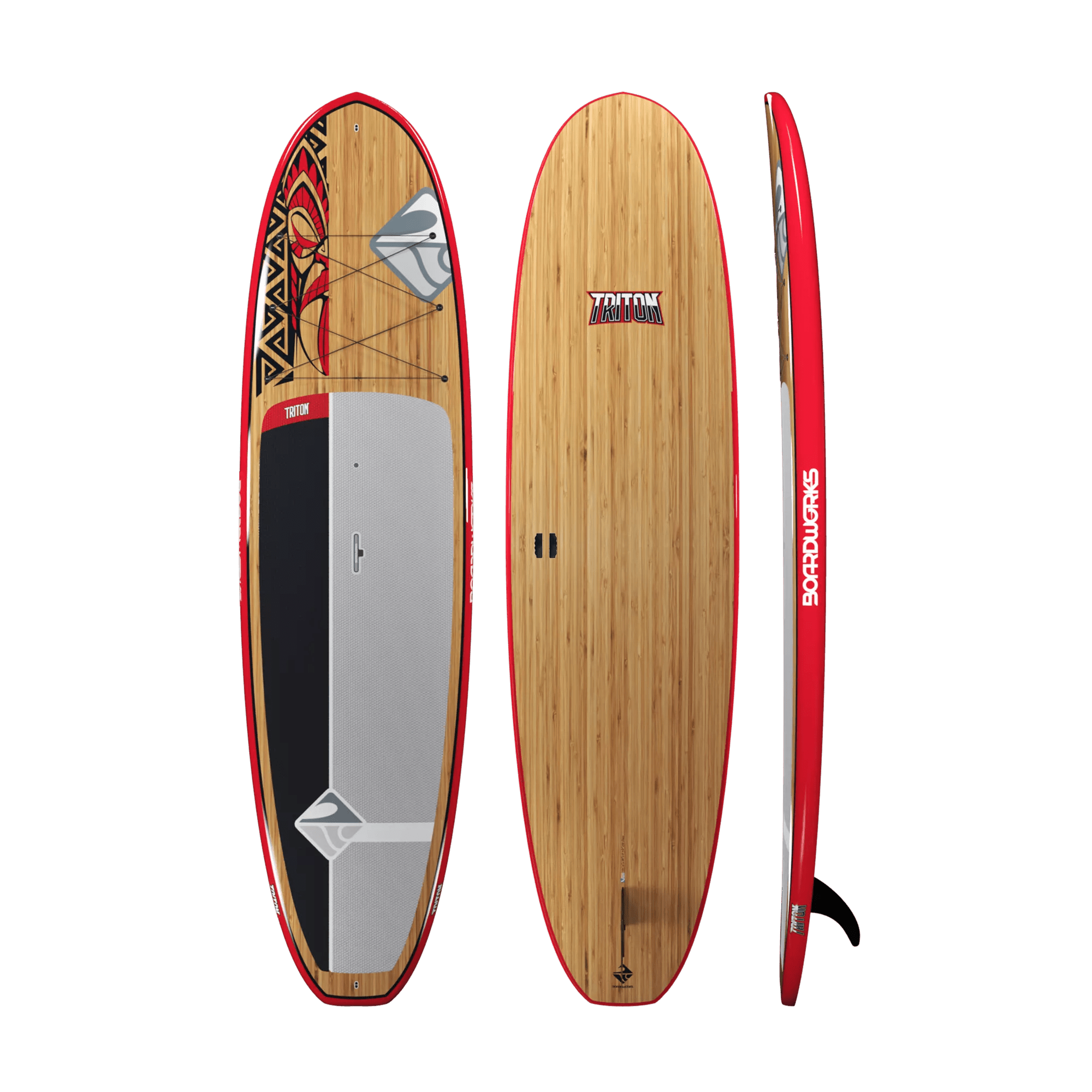 BOARDWORKS - Triton 10'6" All-Around Paddle Board - Red - 4440509518 - TOP