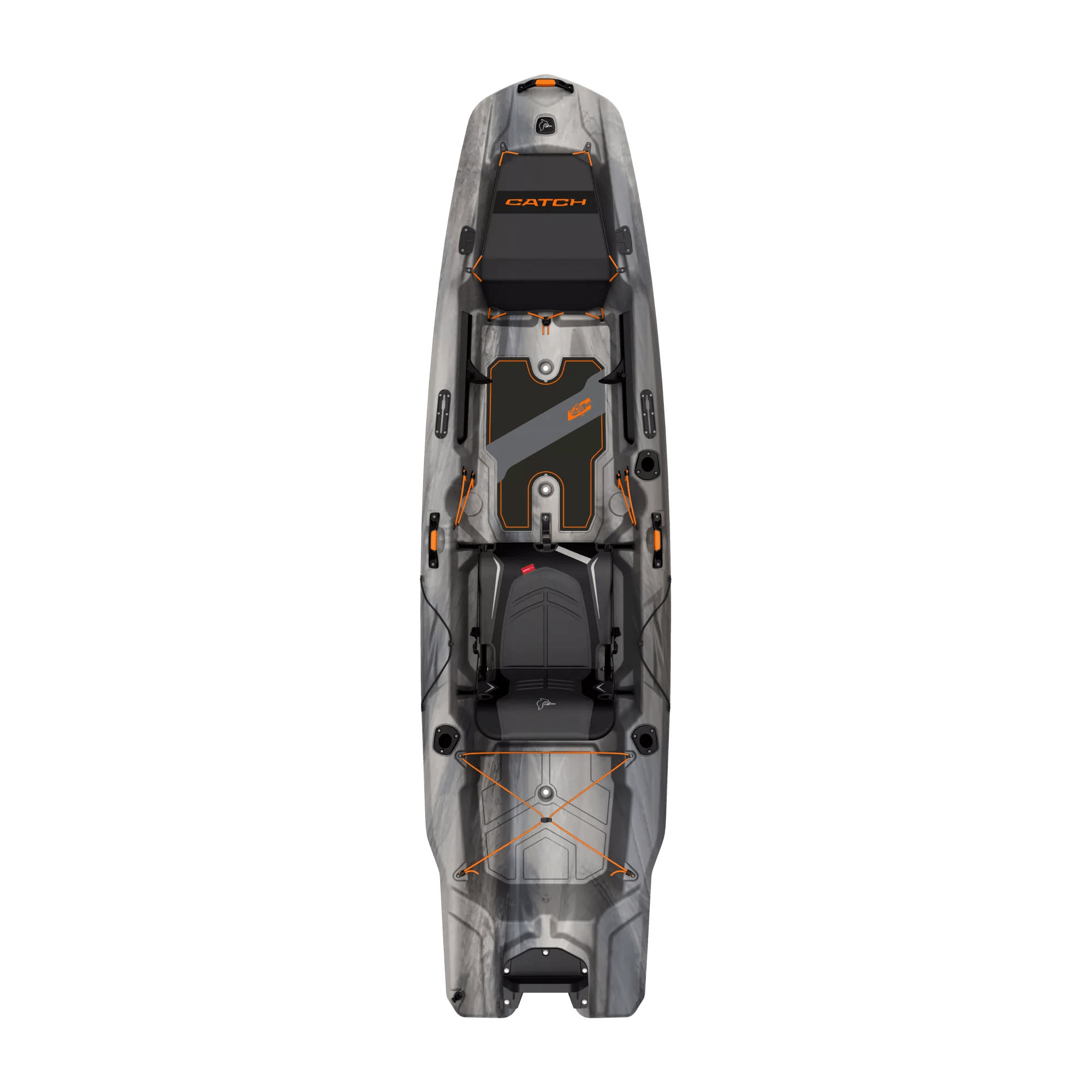 PELICAN - Kayak de pêche Catch Mode 110 TR - Grey - MIF11P104-00 - TOP