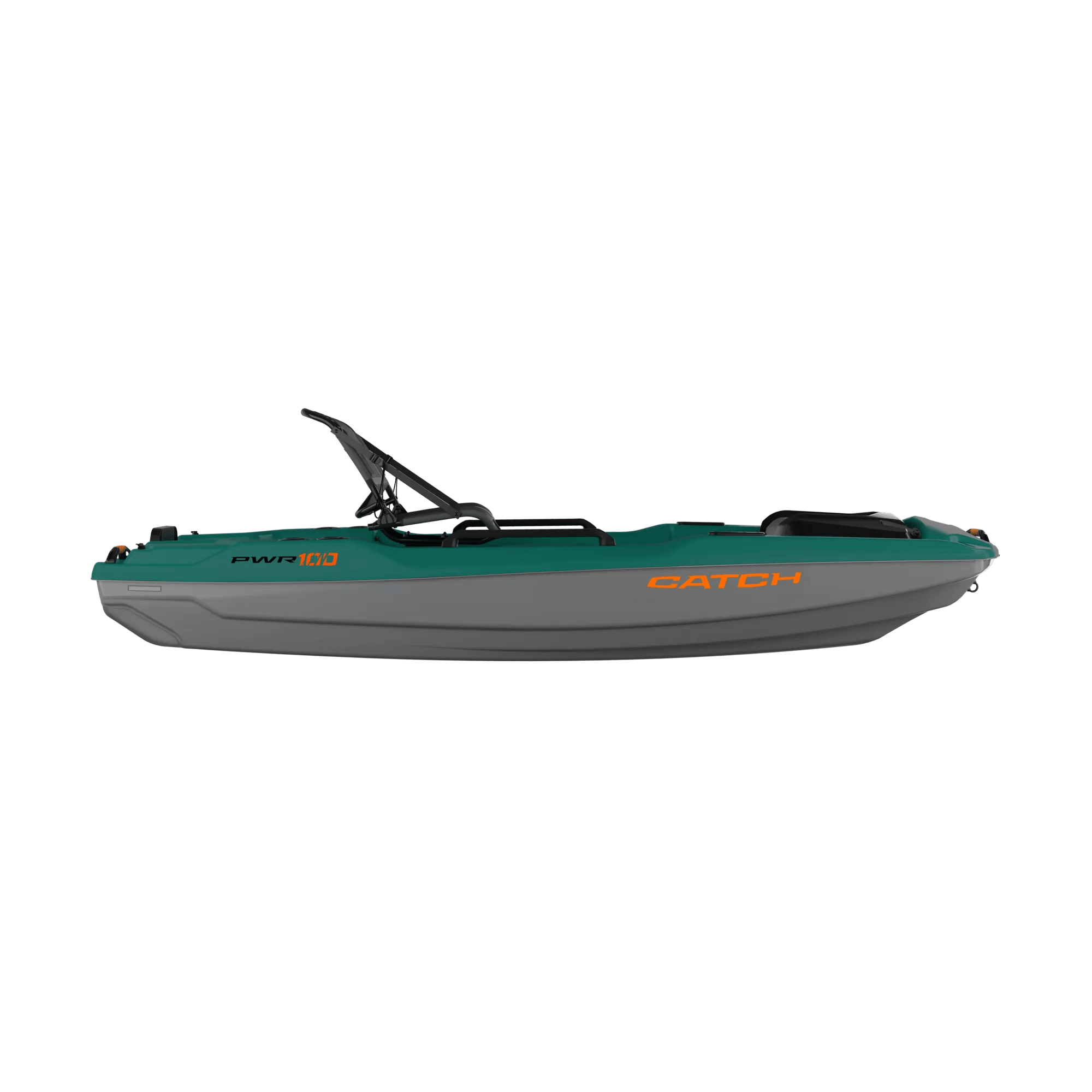 PELICAN - Kayak de pêche Catch PWR 100 - Green - MFP10P104-00 - SIDE