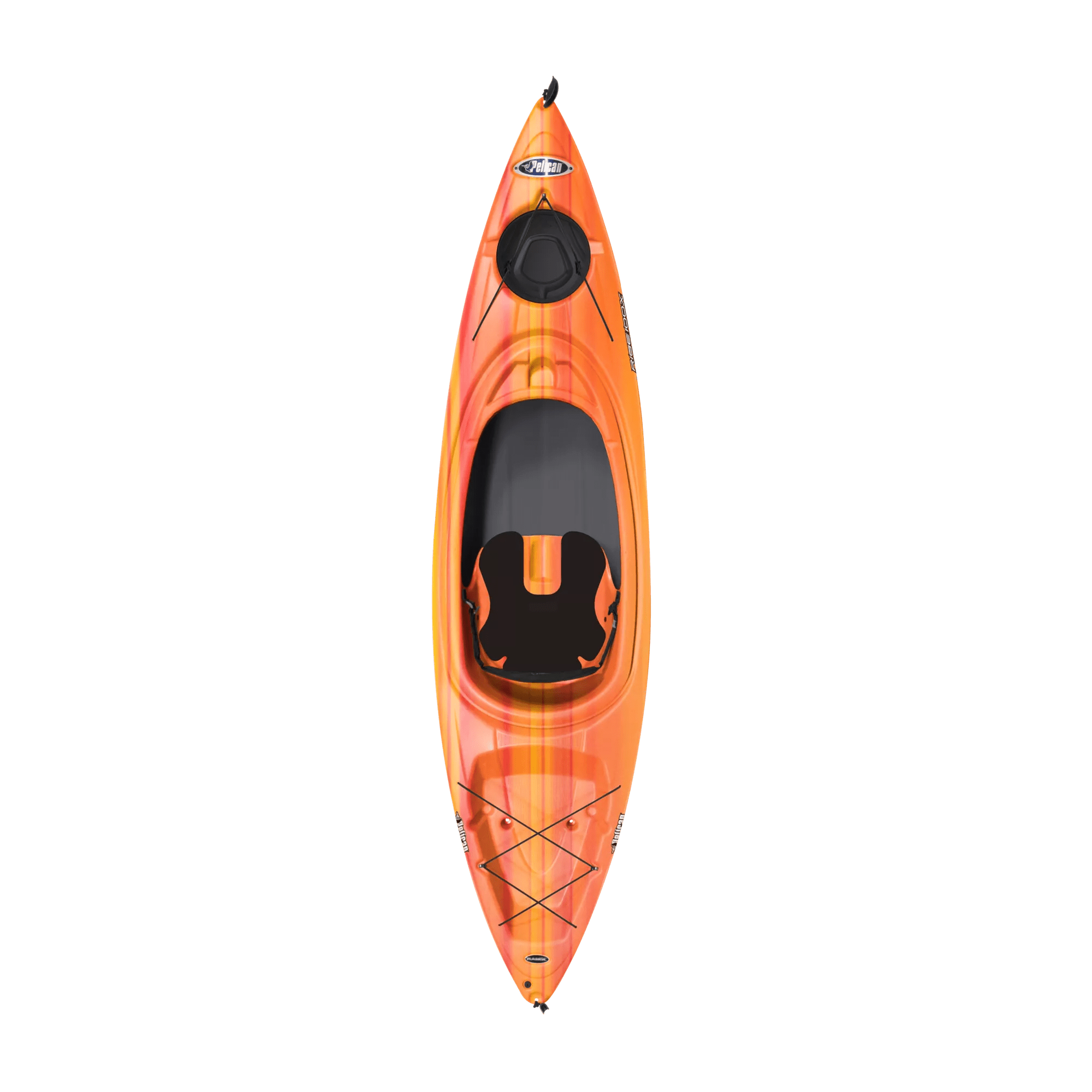 PELICAN - Rise 100X Recreational Kayak with Paddle - Yellow - KFF10P700 - TOP