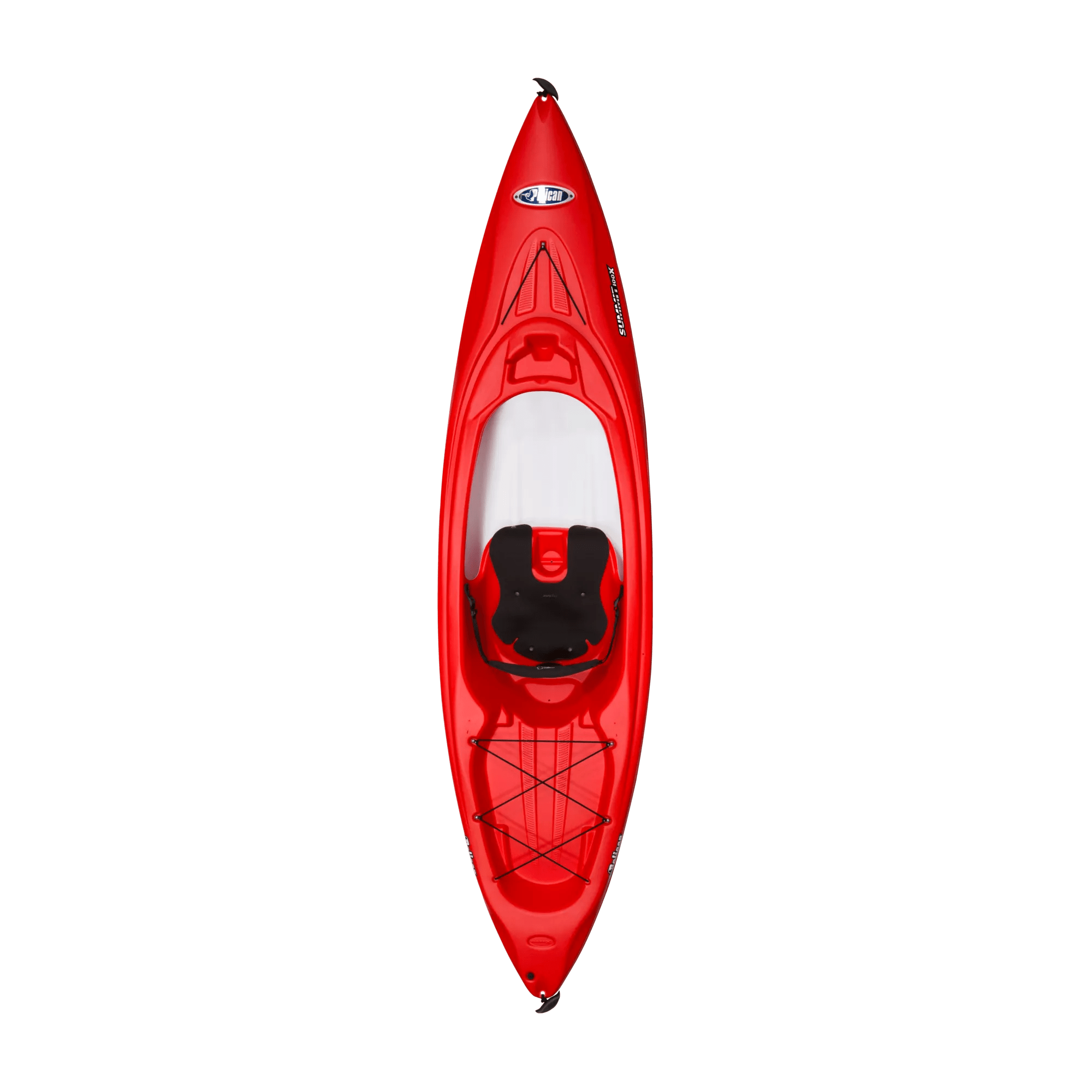 PELICAN - Summit 100X Recreational Kayak - Red - KSA10P100 - TOP