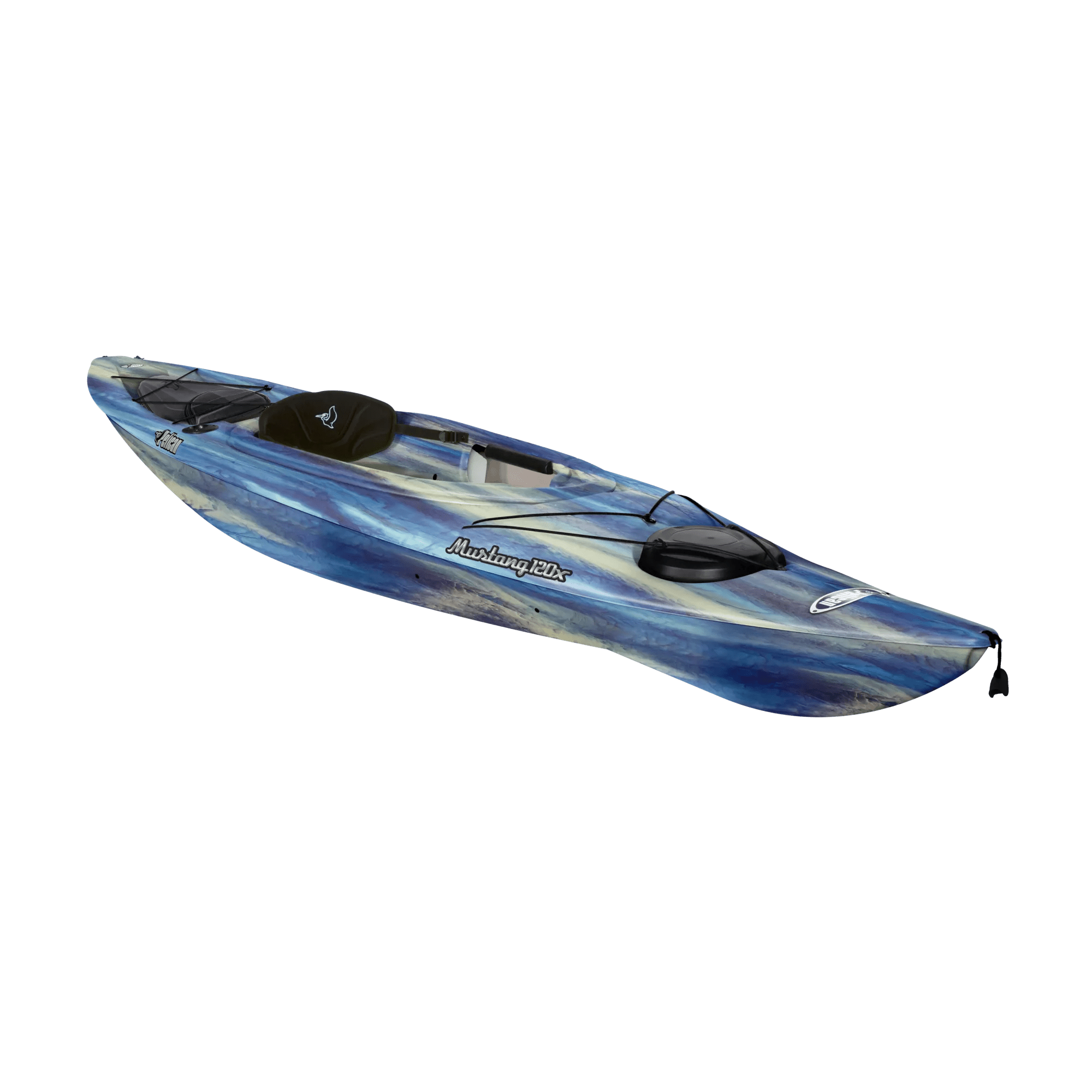PELICAN - Mustang 120X EXO Recreational Kayak - Blue - KYF12P103 - ISO 