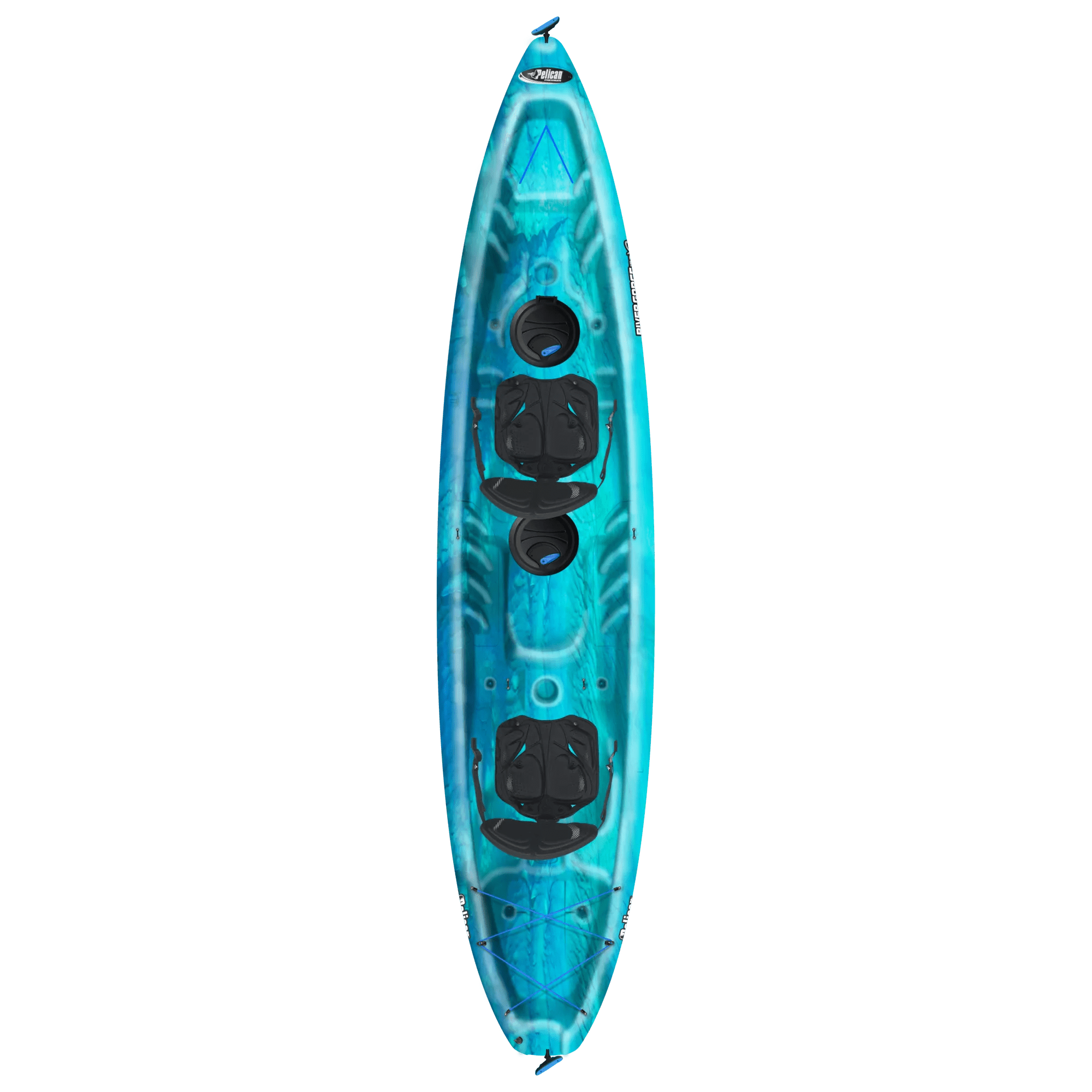 PELICAN - River Gorge 130XP Tandem Recreational Kayak - White - KUF13P200-00 - TOP