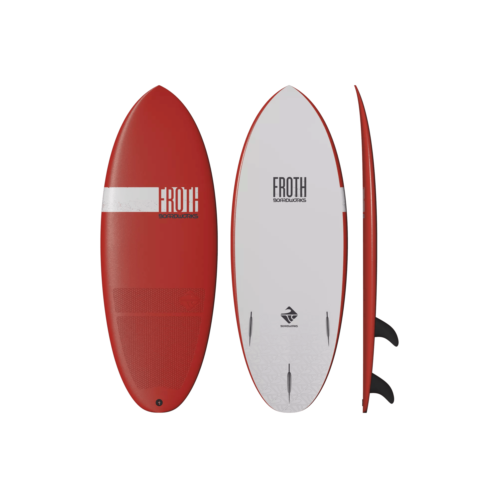 BOARDWORKS - Planche shortboard Froth 5' - Red - 4430289510 - TOP 