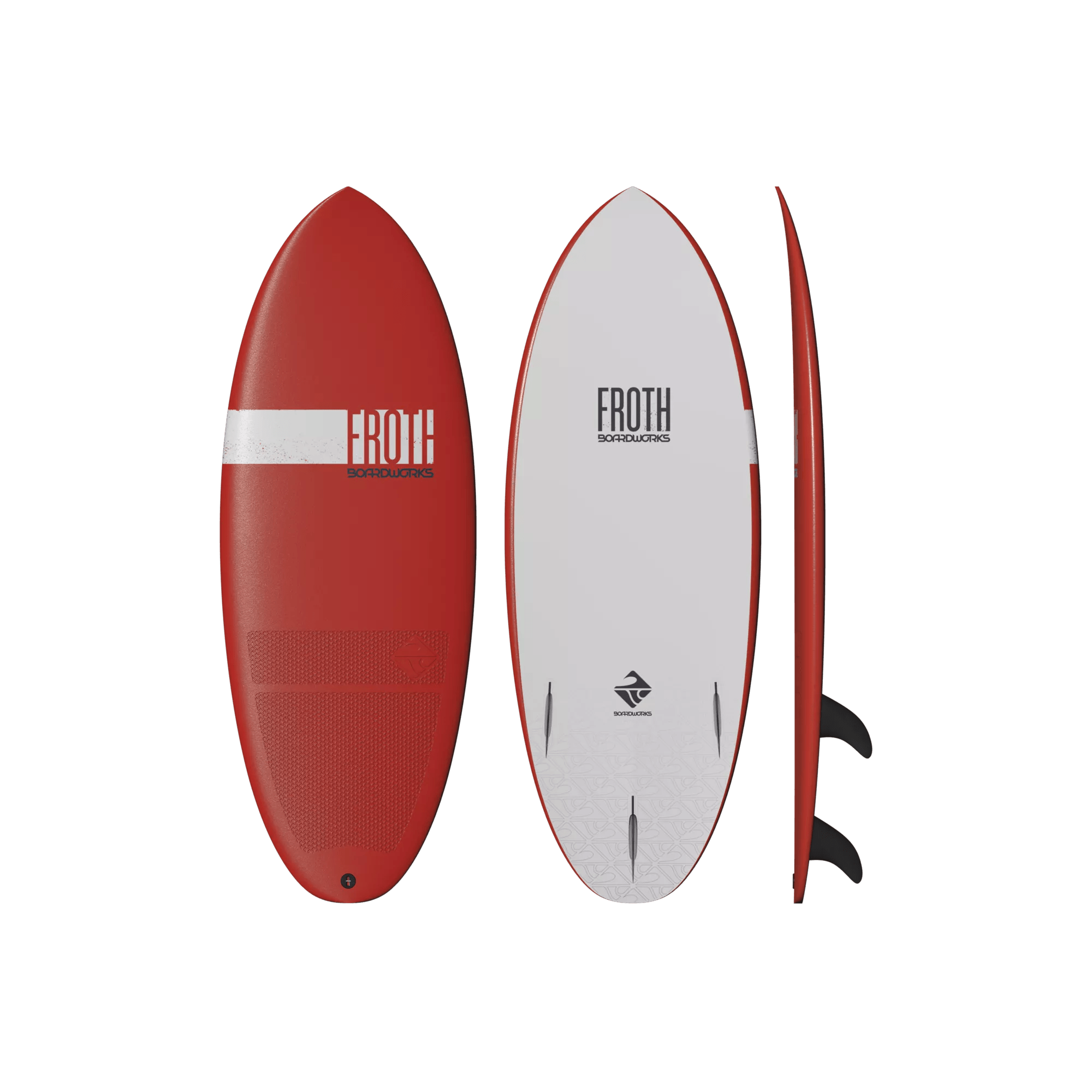 BOARDWORKS - Planche shortboard Froth 5' - Red - 4430289510 - TOP