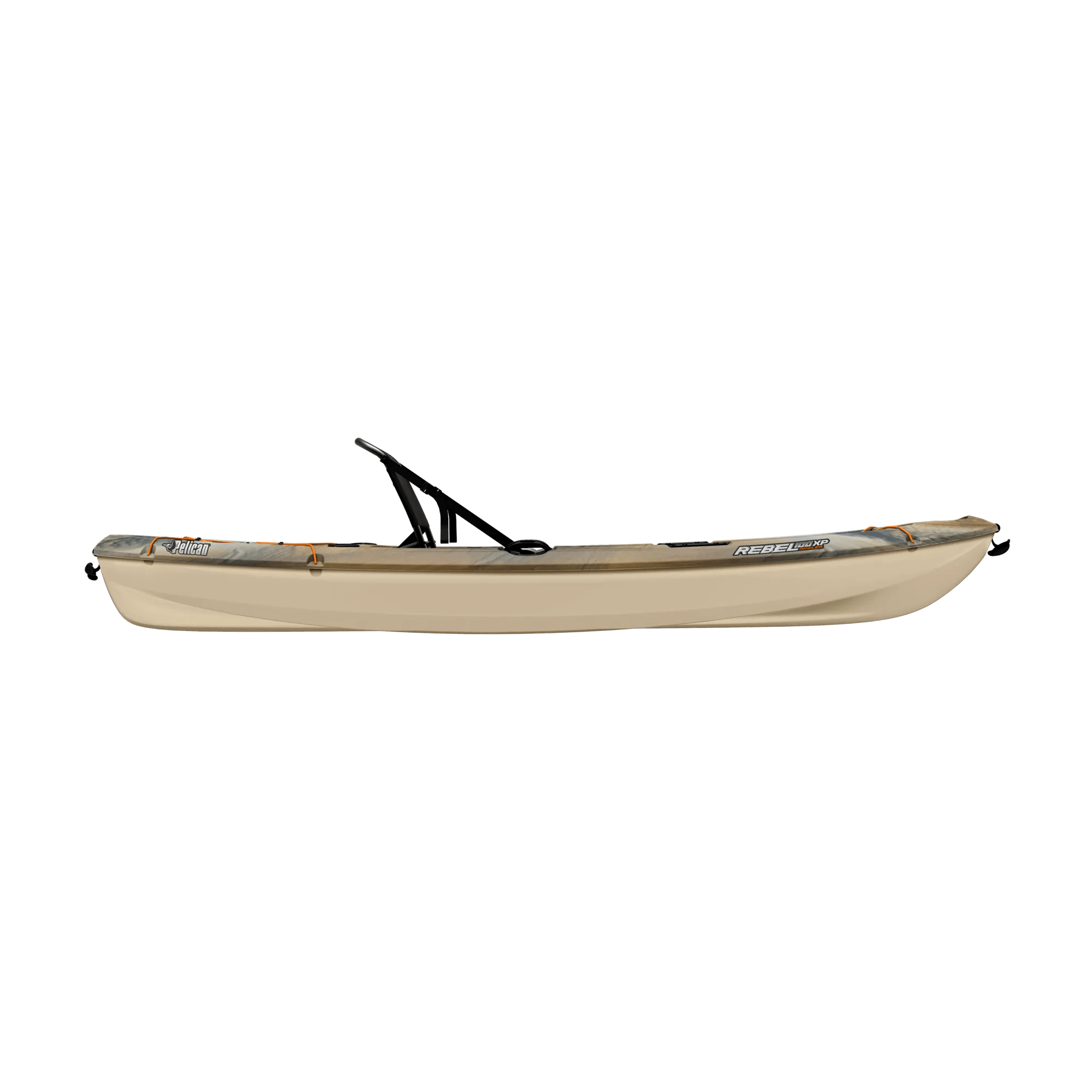 PELICAN - Rebel 100XP Angler Fishing Kayak - Grey - MGL10P505 - SIDE