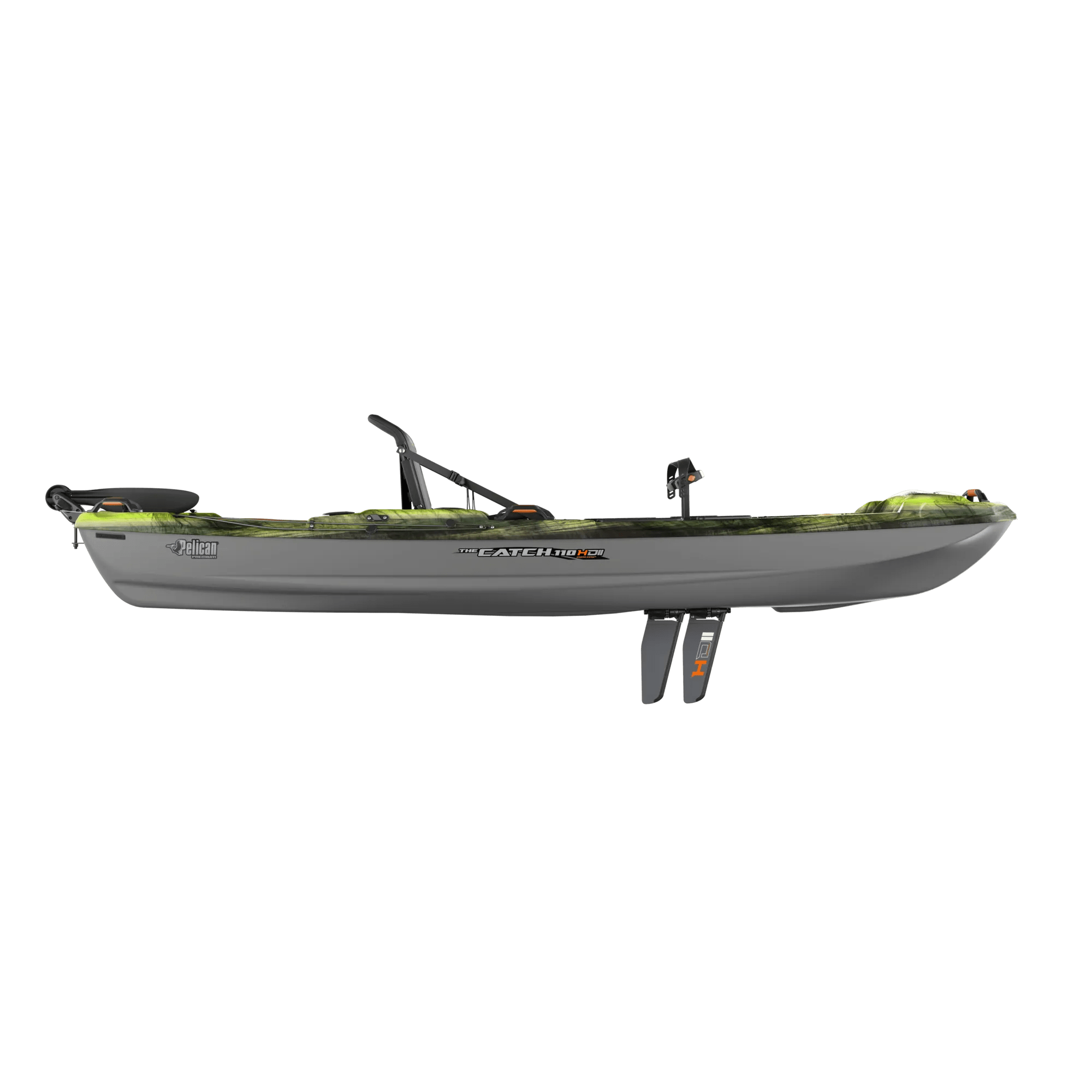 PELICAN - Catch 110 HDII Fishing Kayak - Grey - KRP11P205 - SIDE