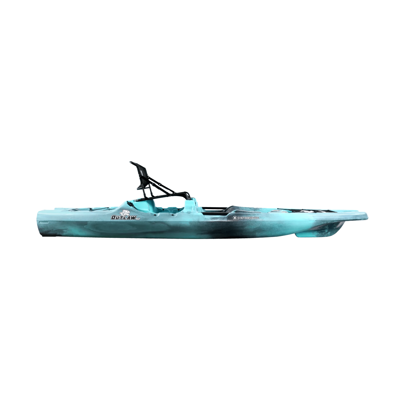 PERCEPTION - Kayak de pêche Outlaw 11.5 - Aqua - 9351815178 - SIDE