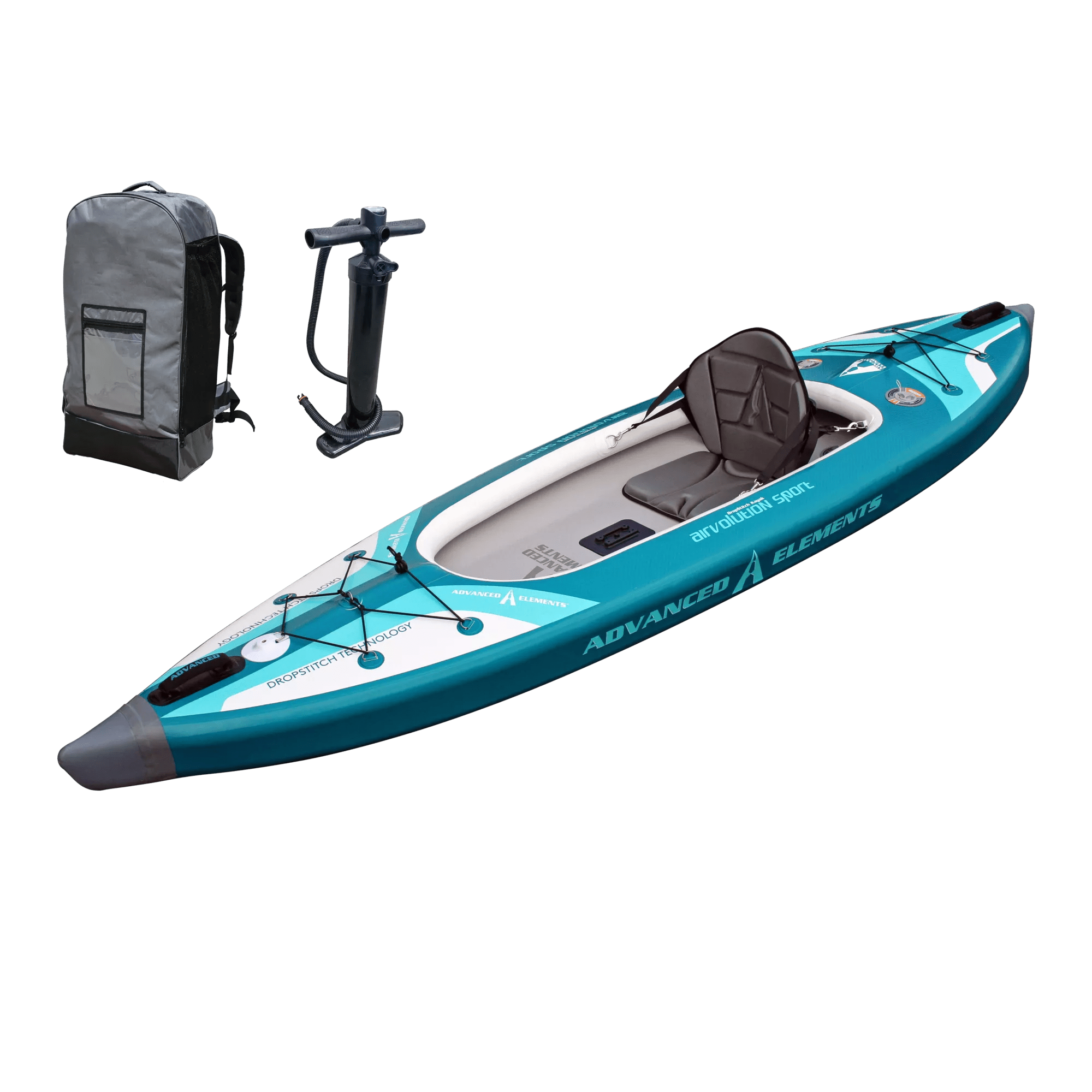 ADVANCED ELEMENTS - Kayak récréatif AirVolution Sport avec pompe - Blue - AE3028-B - ISO 