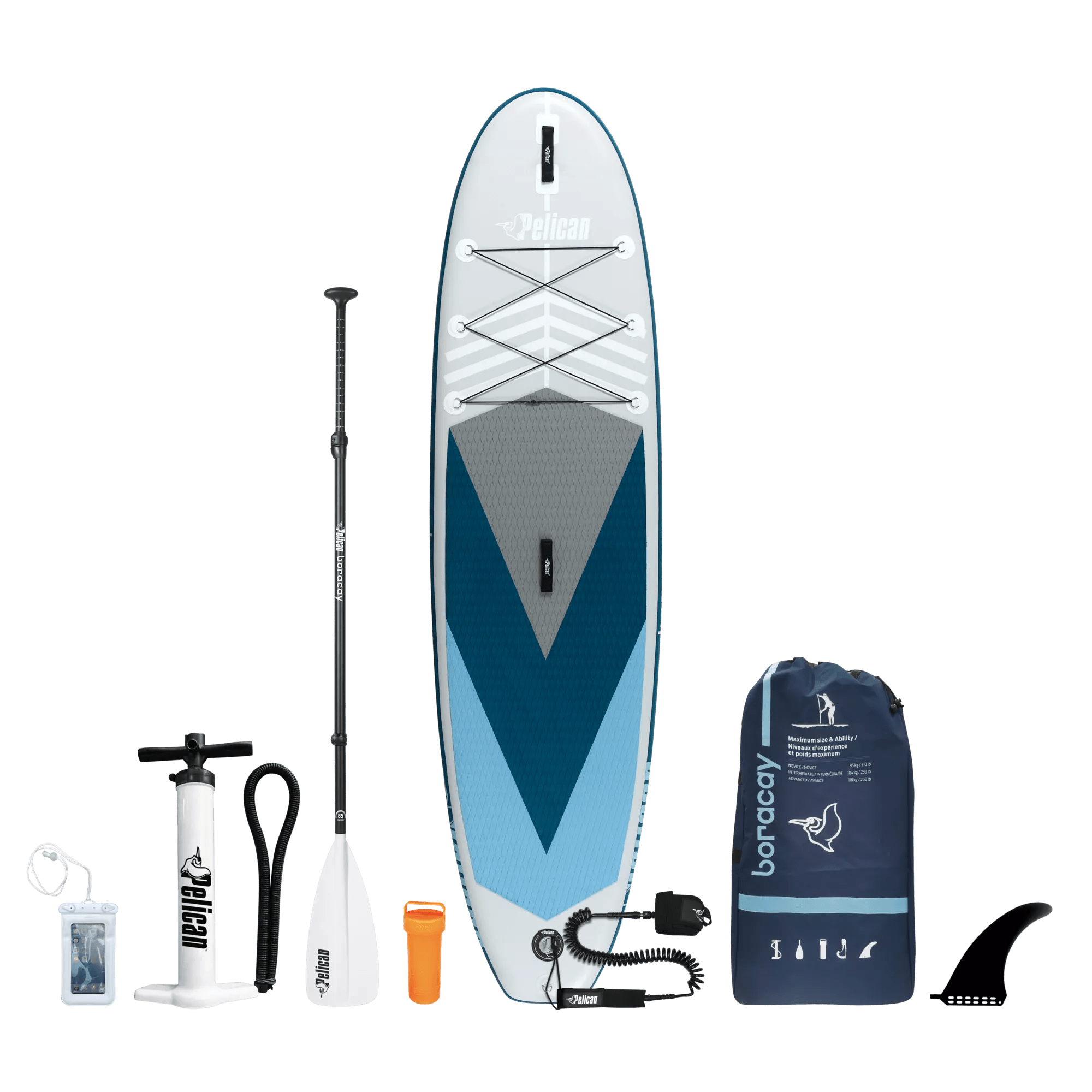 PELICAN - Boracay 10'4" Inflatable Paddle Board - Blue - FJG10P101 - TOP