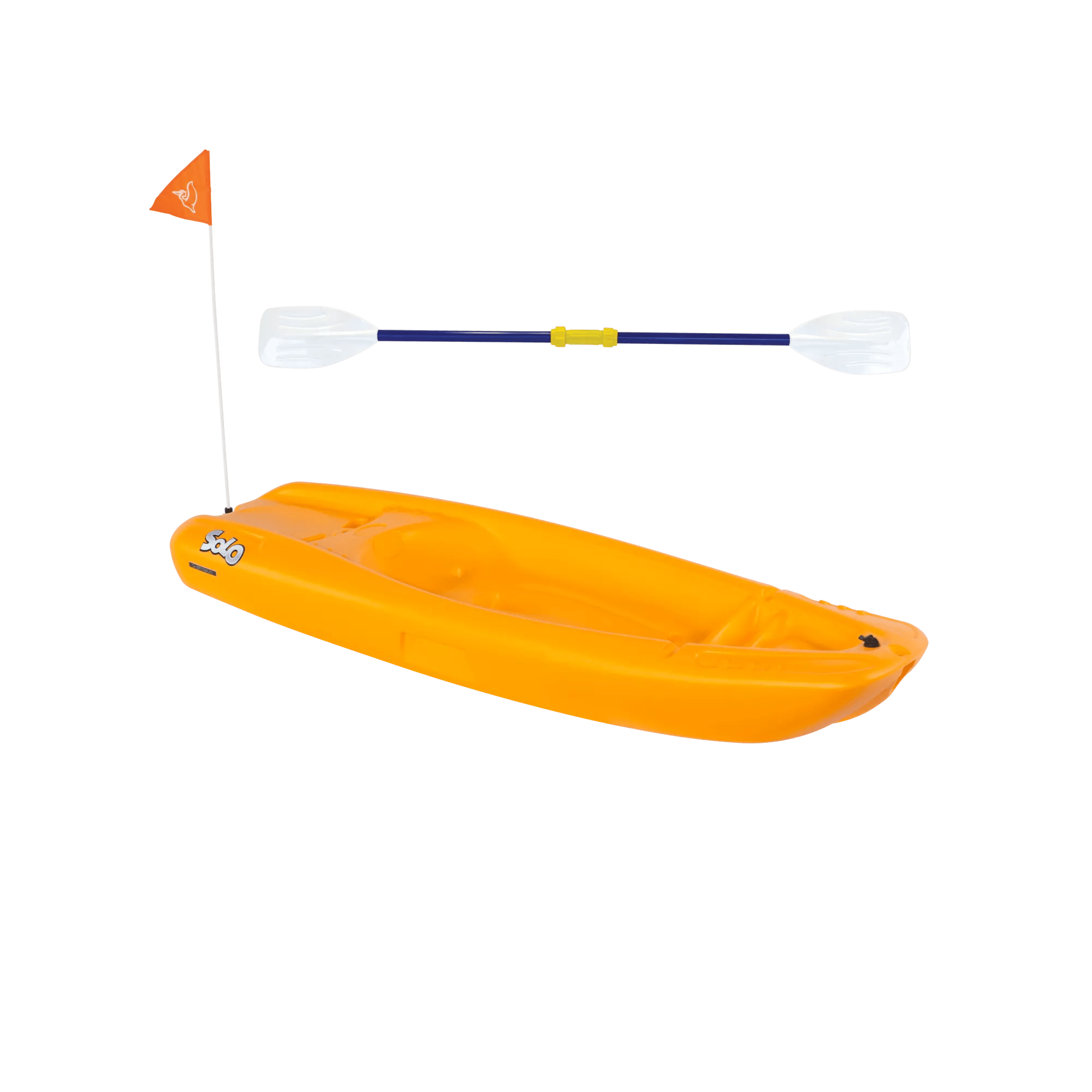 PELICAN - Solo Kids Kayak with Paddle - Discontinued color/model - Orange - KOS06P102-00 - 