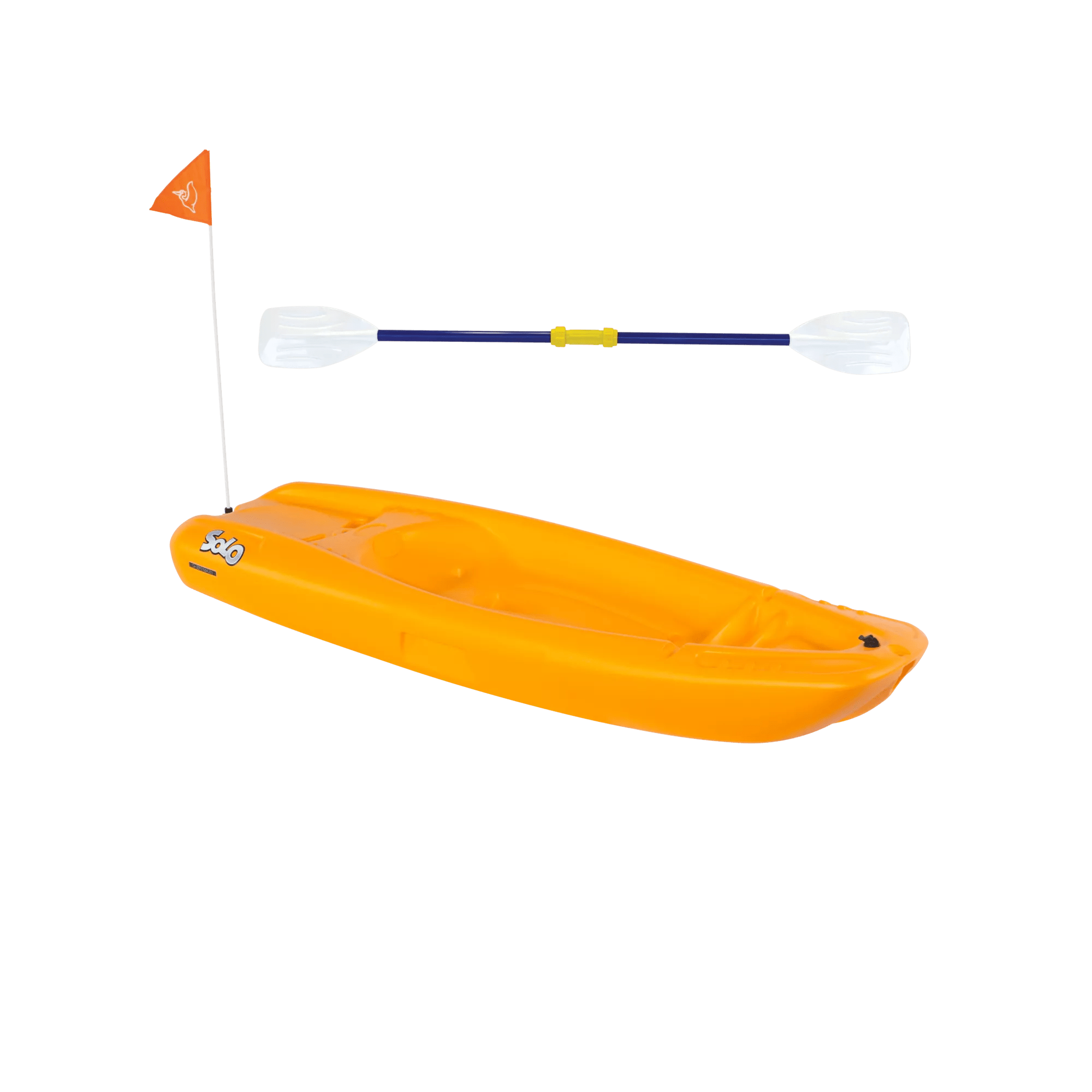 PELICAN - Solo Kids Kayak with Paddle - Discontinued color/model - Orange - KOS06P102-00 - ISO