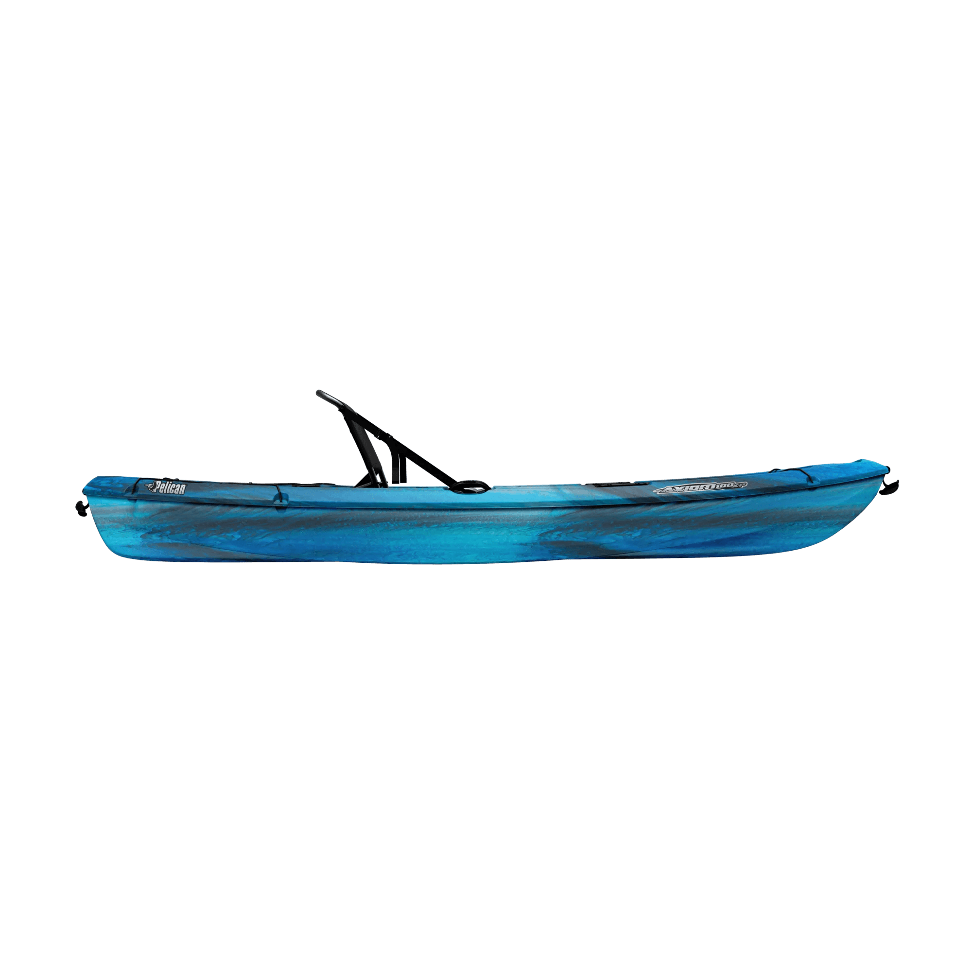 PELICAN - Axiom 100XP Fishing Kayak with Paddle - Grey - MGF10P303-00 - SIDE
