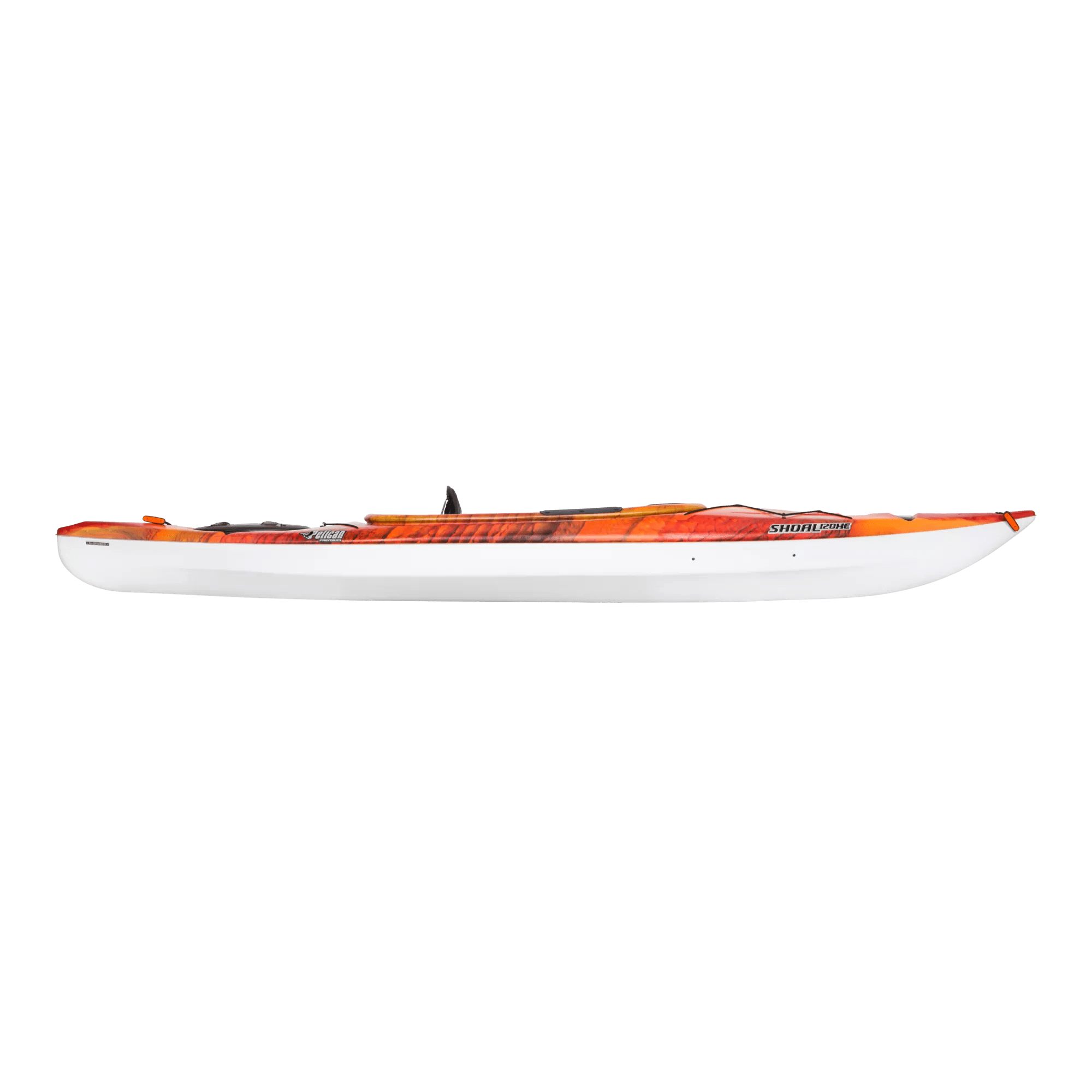 PELICAN - Shoal 120XE Recreational Kayak with paddle - Discontinued color/model - Yellow - KNP12P102-00 - SIDE