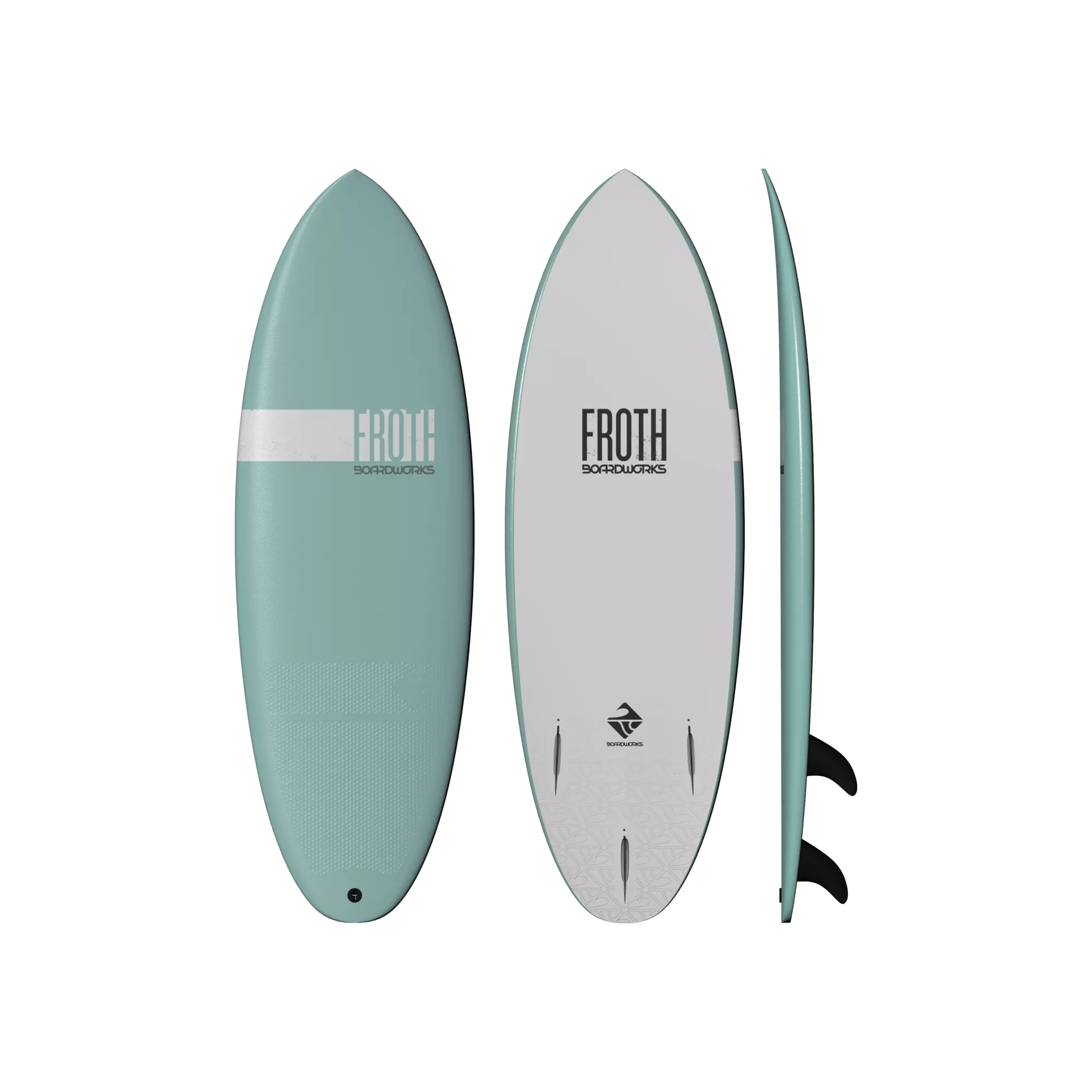 BOARDWORKS - Froth 5'6" Shortboard - Green - 4430299509 - TOP 